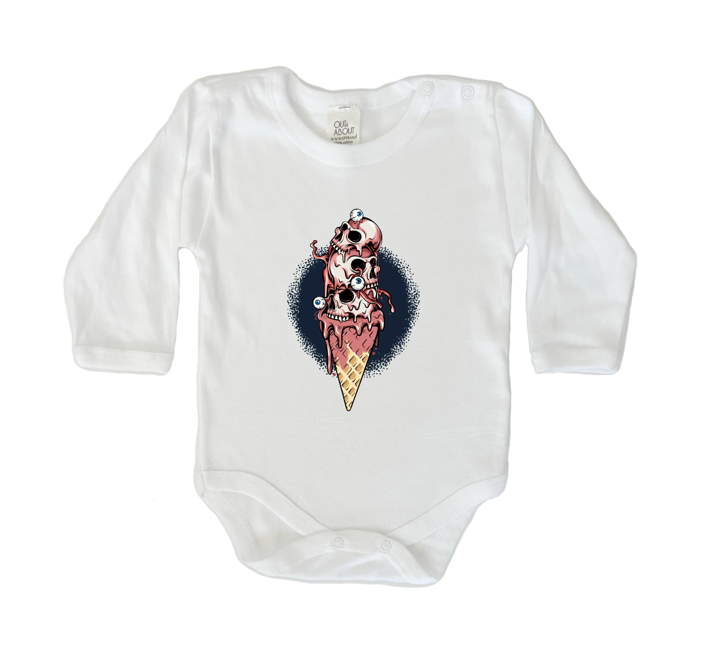 בגד גוף גלידת גולגלות בגד גוף גלידת גולגלות