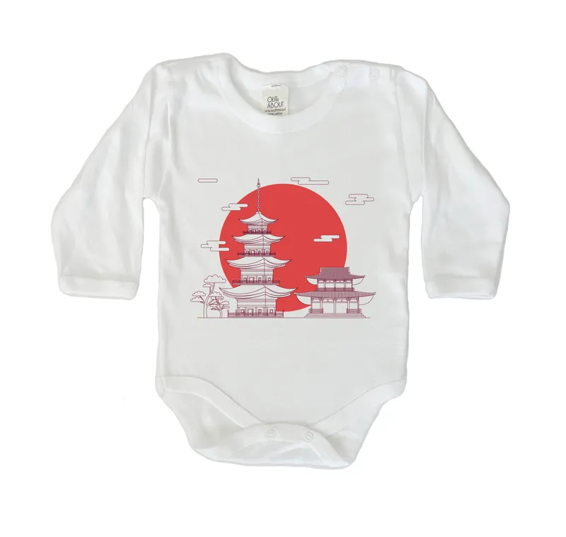 Japanese temple bodysuit