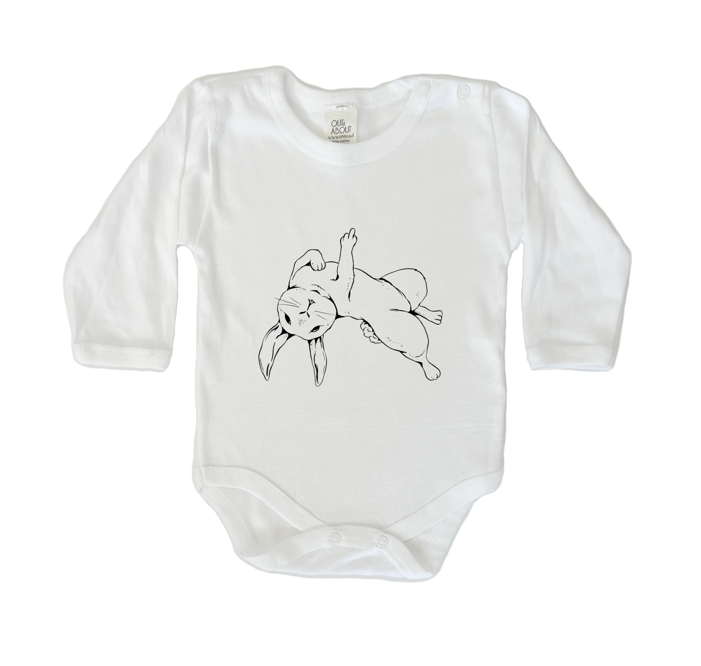 בגד גוף middle finger rabbit