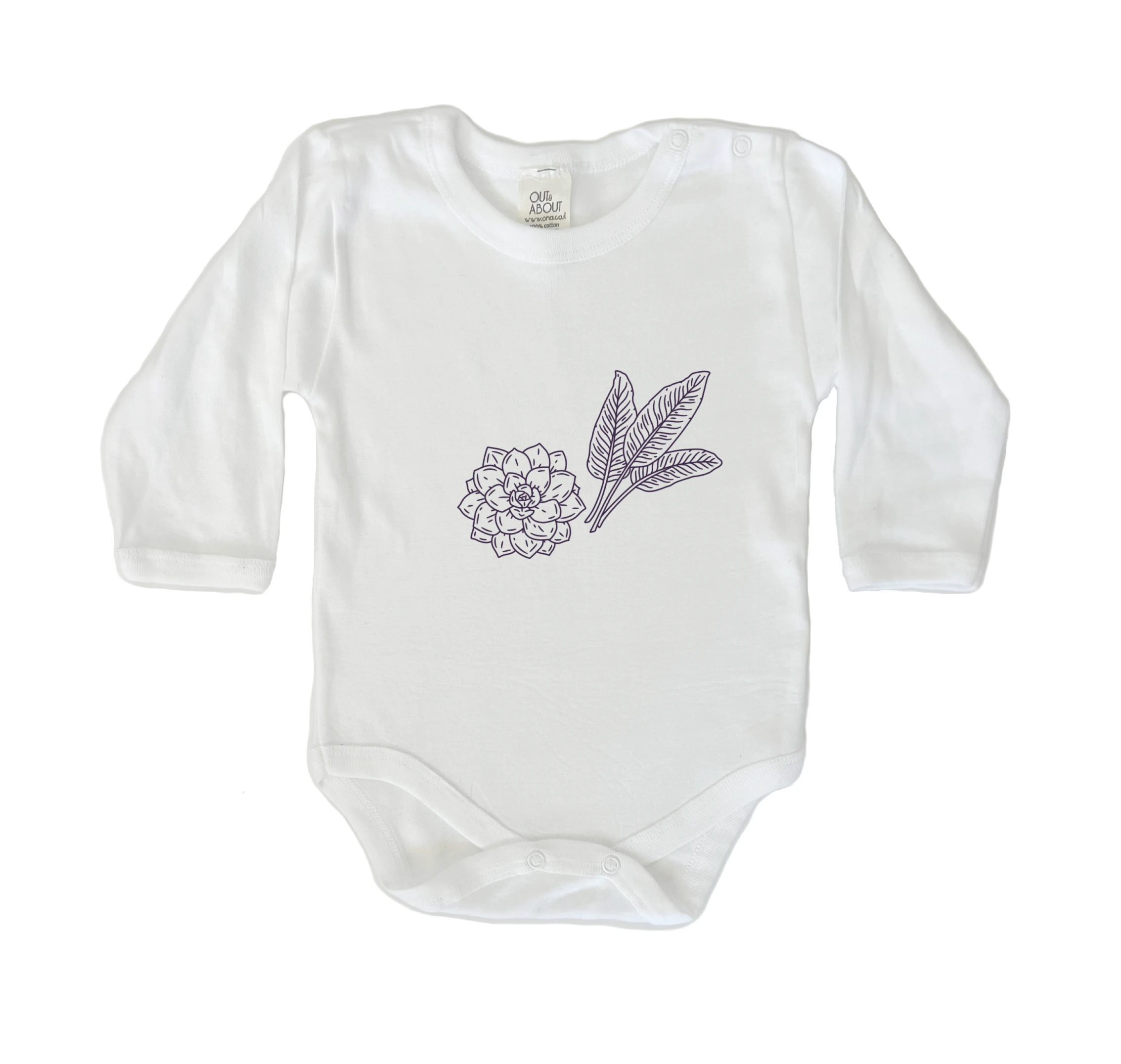 בגד גוף פרח ועלה