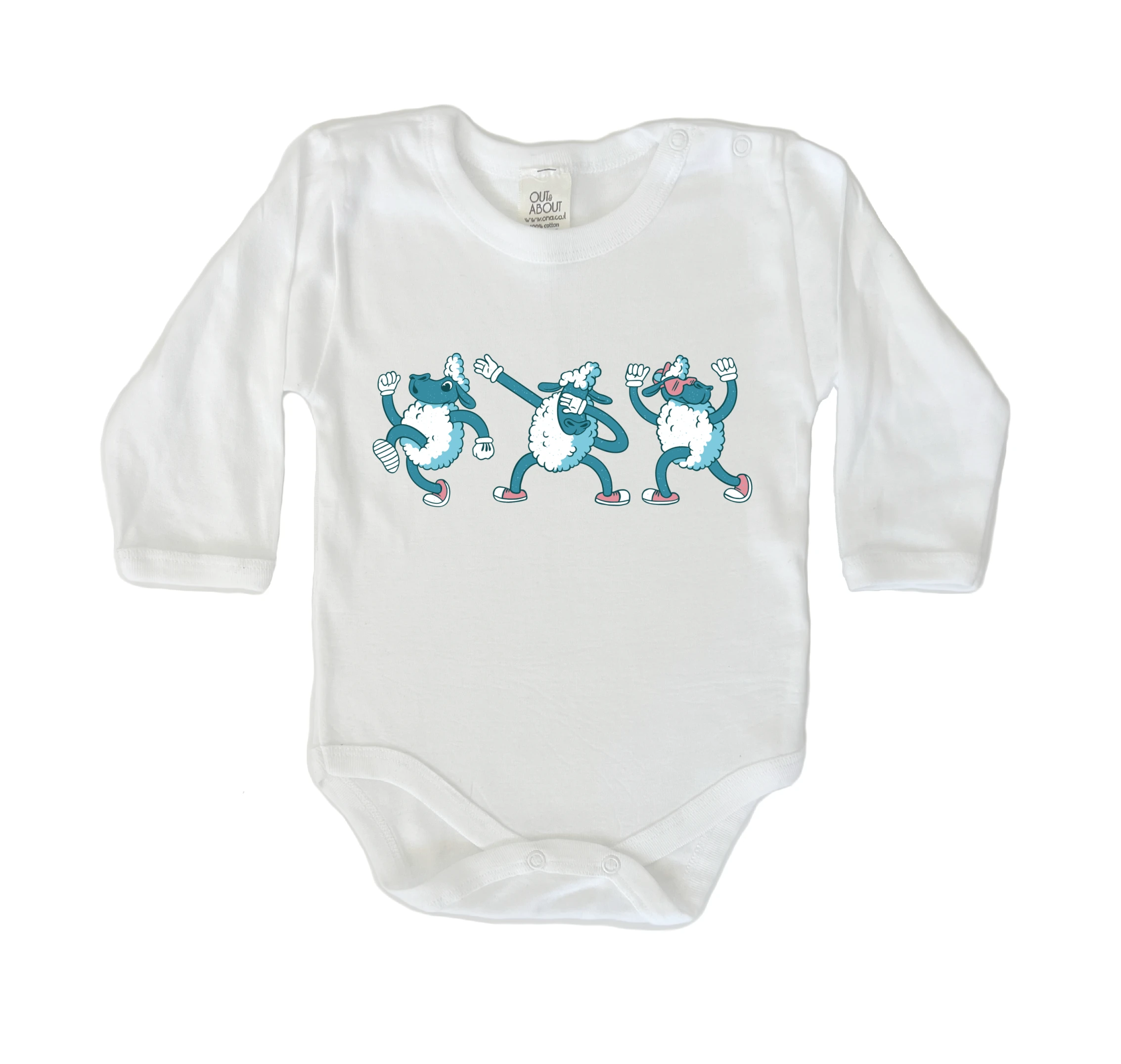 בגד גוף כבשים רוקדות בגד גוף כבשים רוקדות