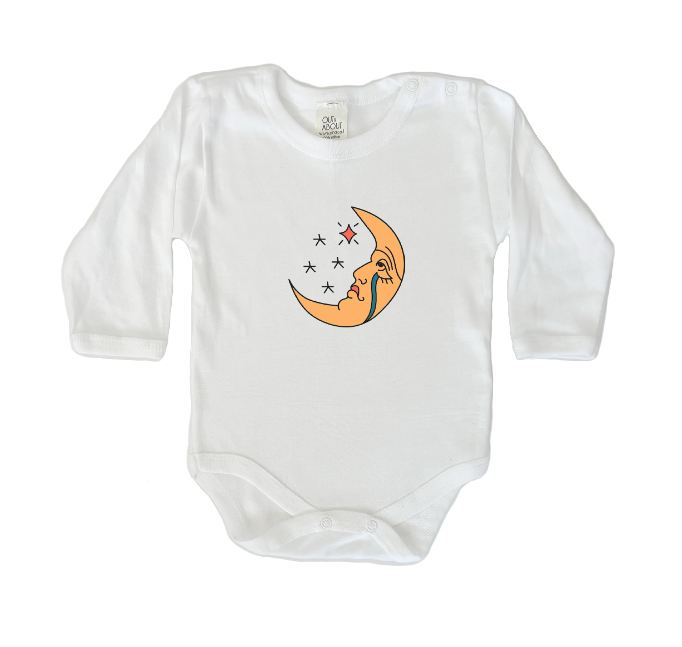 בגד גוף קעקוע ירח בגד גוף קעקוע ירח