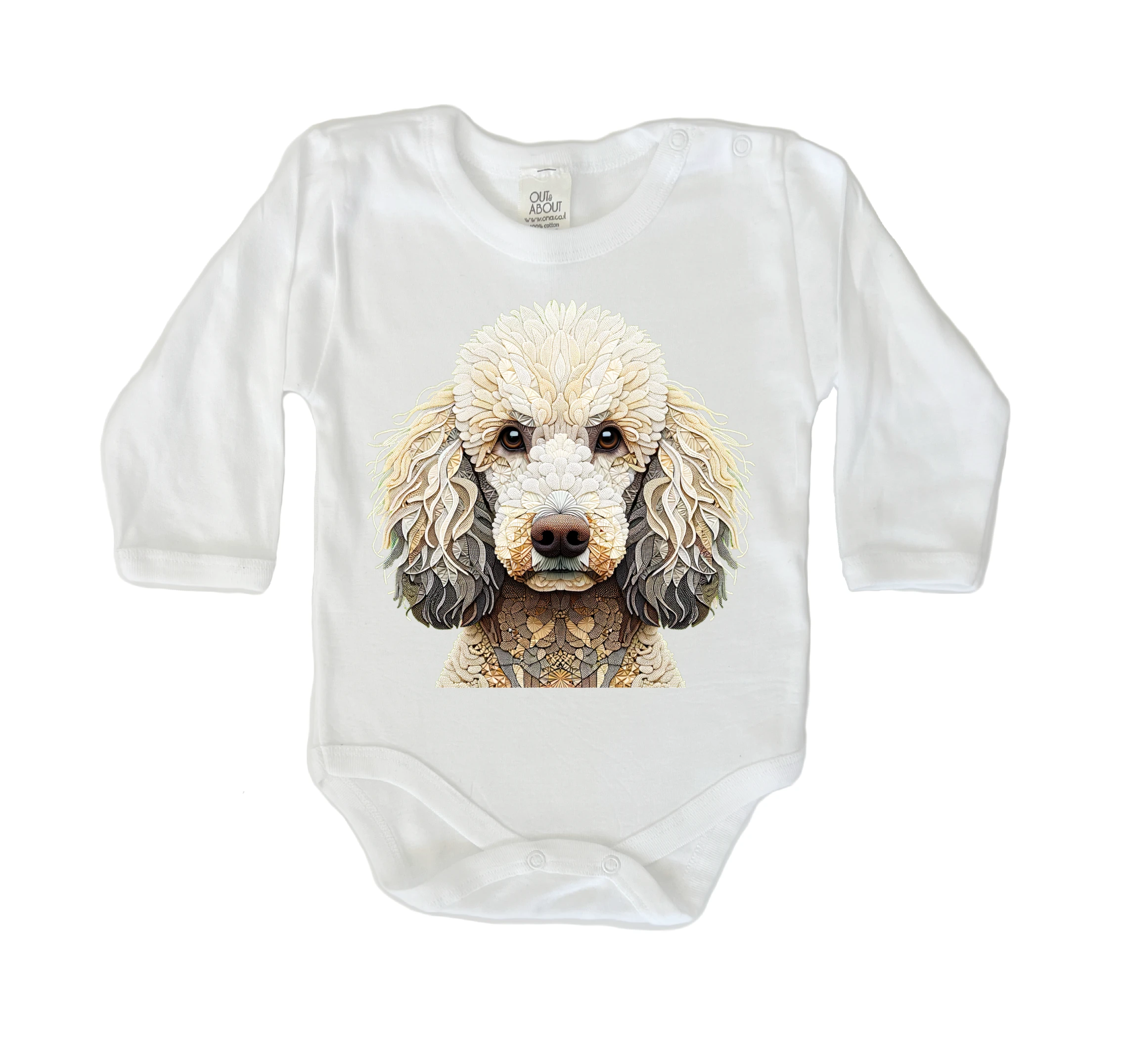 בגד גוף Triangulated dog 4 בגד גוף Triangulated dog 4