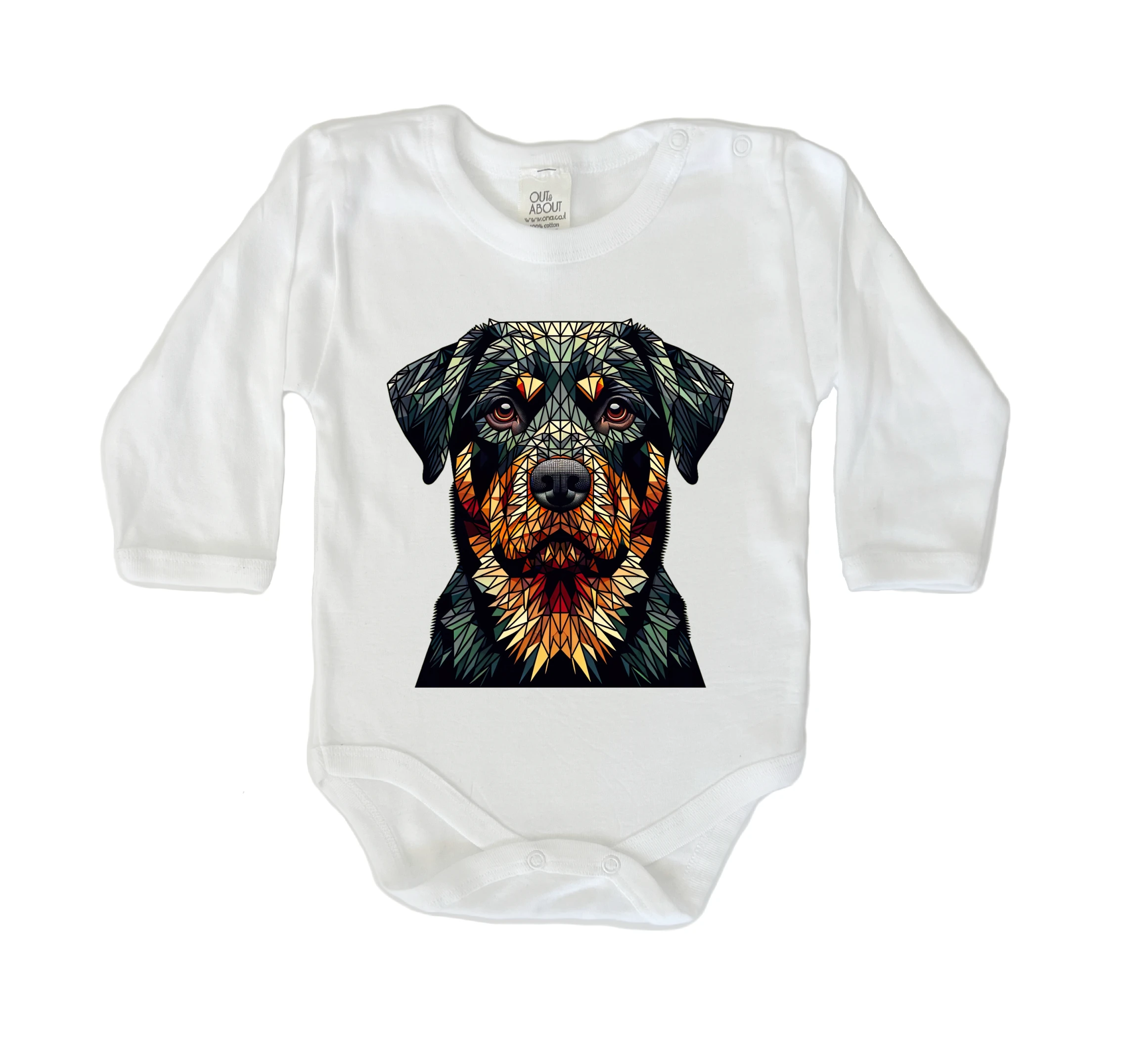 בגד גוף Triangulated dog 12 בגד גוף Triangulated dog 12