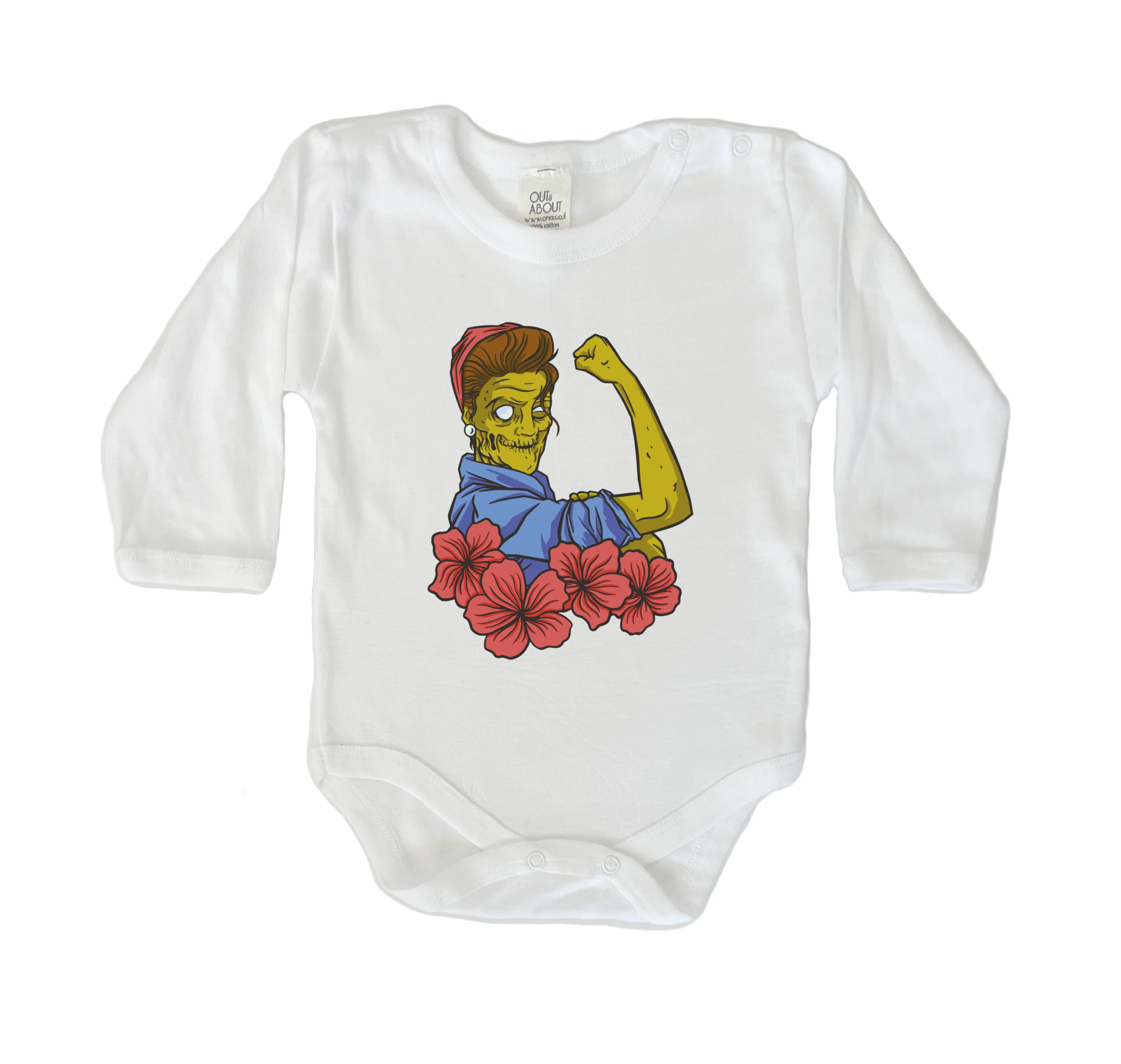 בגד גוף זומבית כח נשי בגד גוף זומבית כח נשי