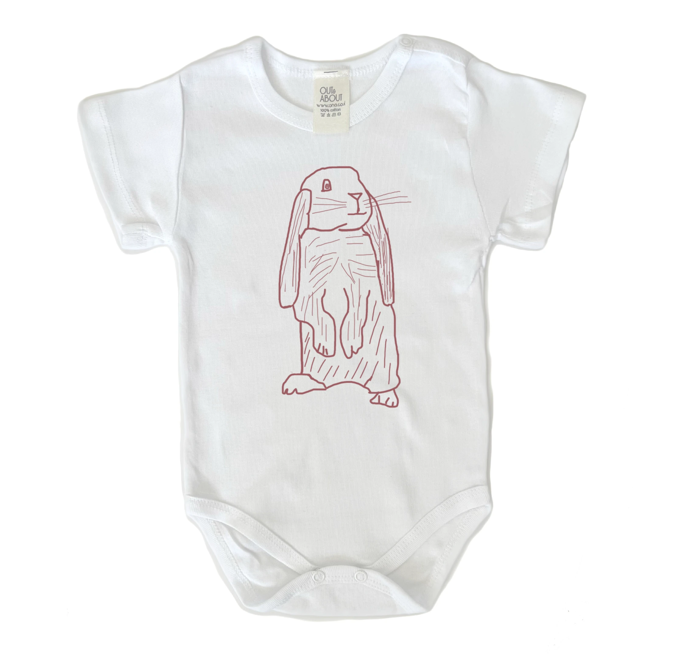 בגד גוף ארנב מאויר בגד גוף ארנב מאויר