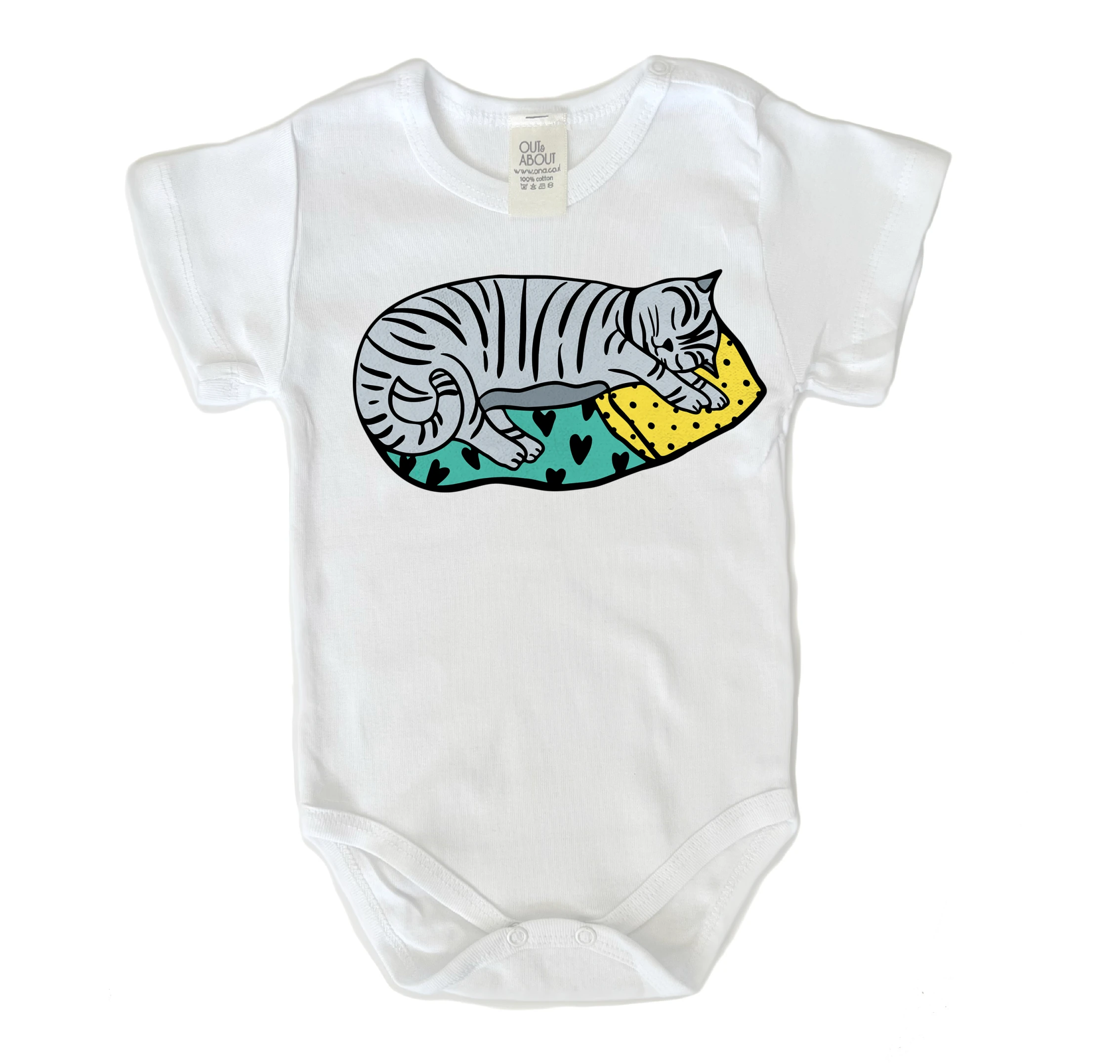 בגד גוף sleepy cat 1