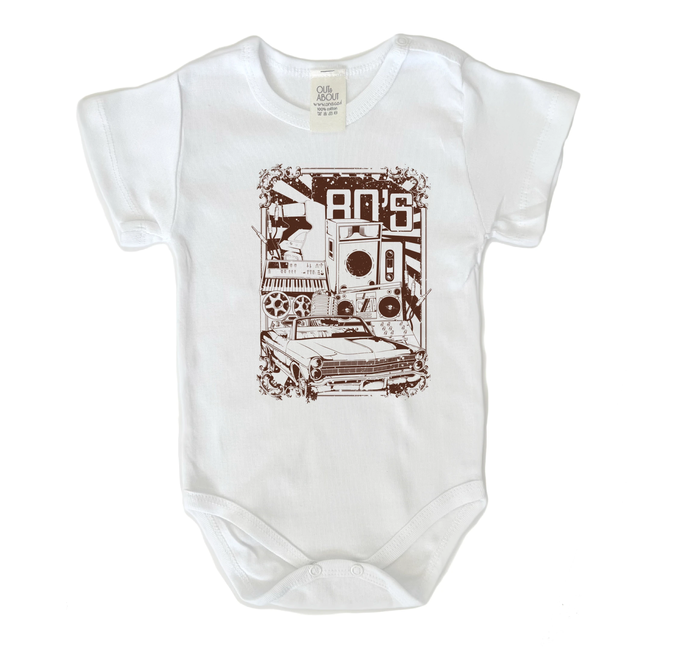 בגד גוף רטרו 80 בגד גוף רטרו 80