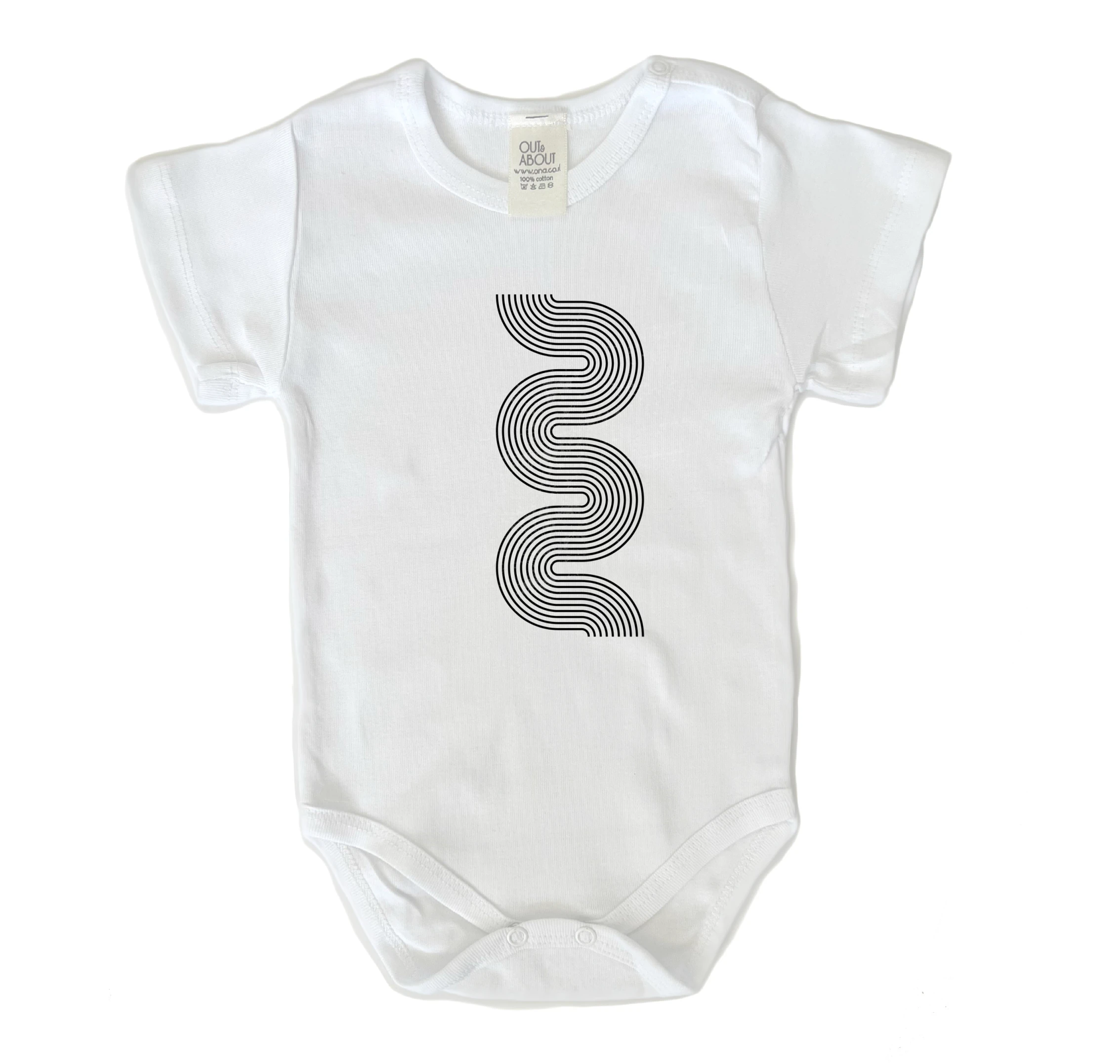 בגד גוף גל רטרו