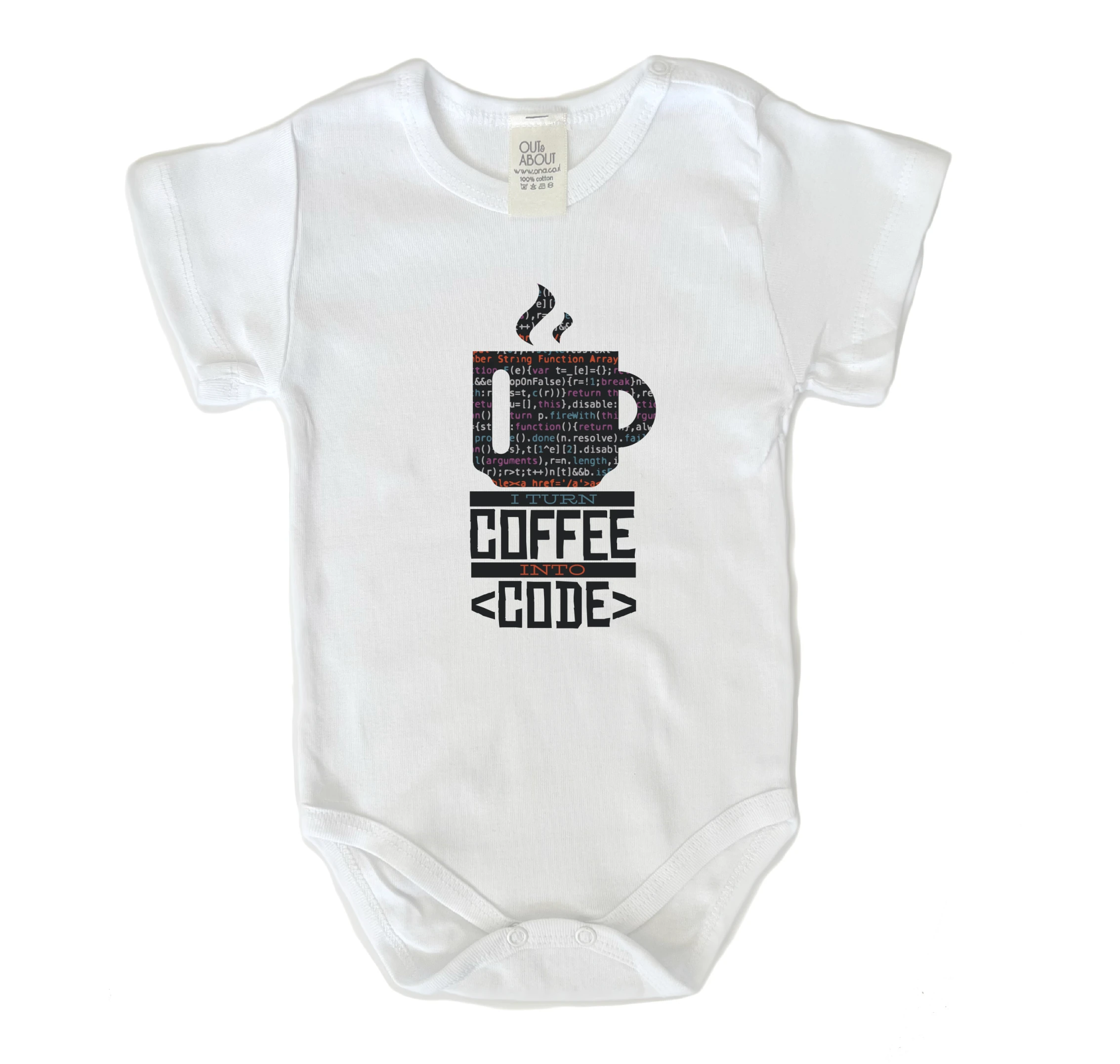 בגד גוף קפה מקודד בגד גוף קפה מקודד