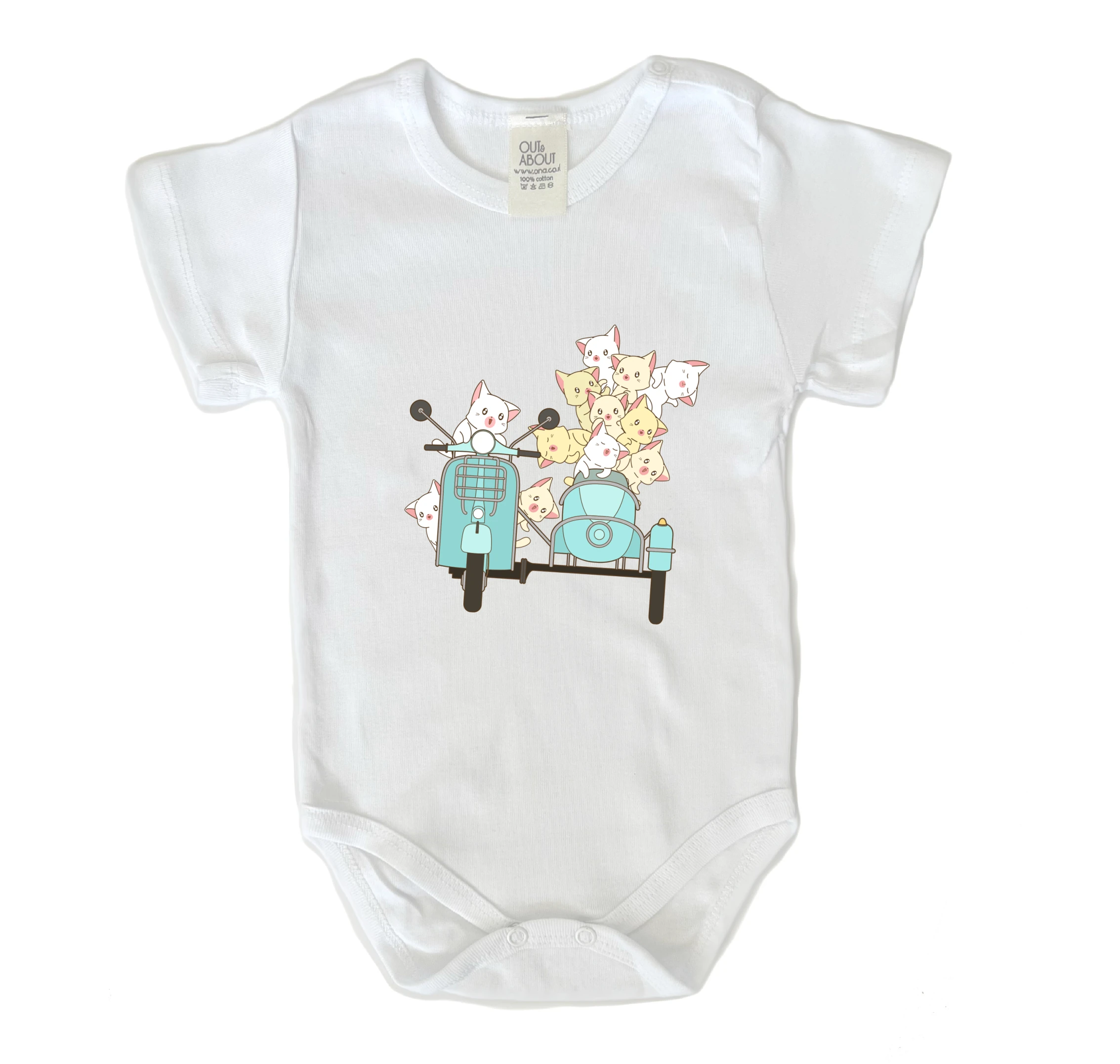 בגד גוף חתולים על אופנוע