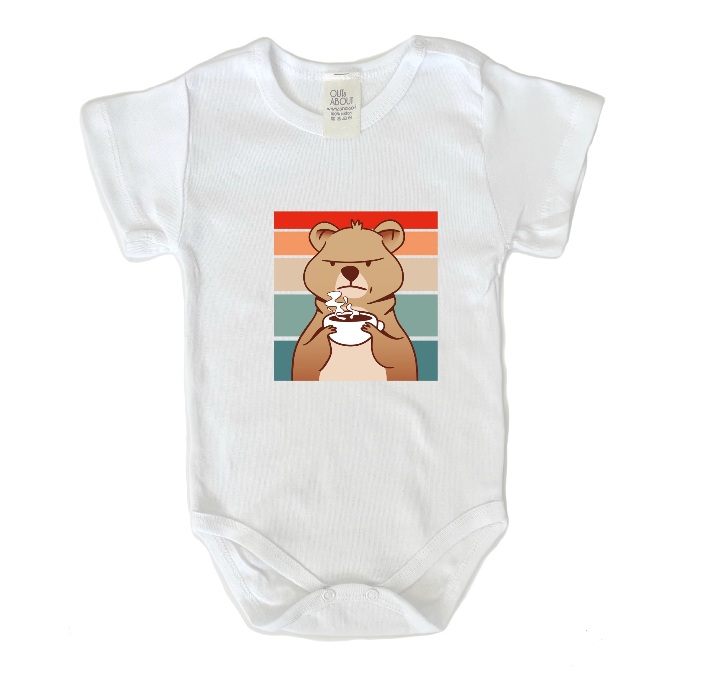 בגד גוף קוואקה רטנונית קפה