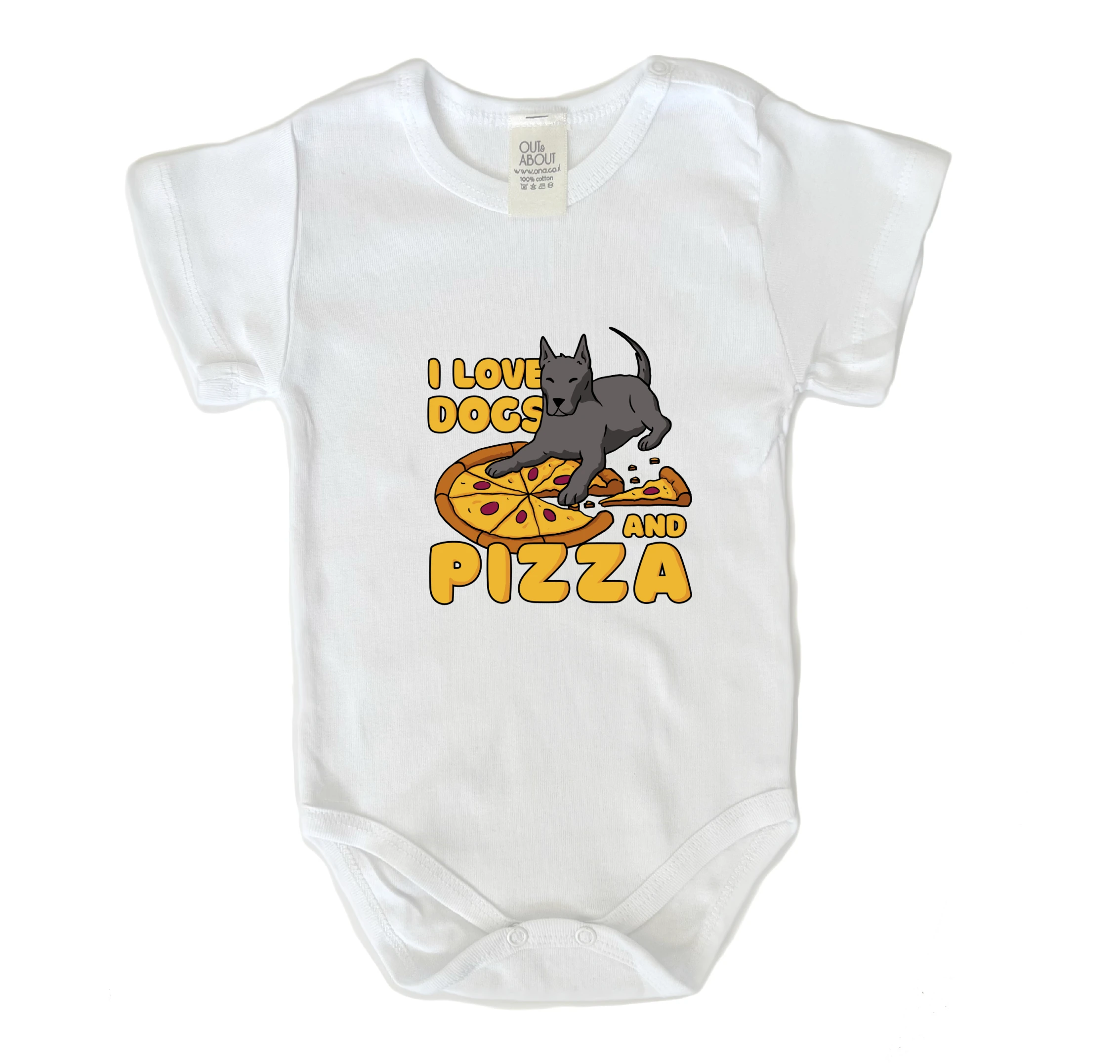 בגד גוף כלב ופיצה בגד גוף כלב ופיצה