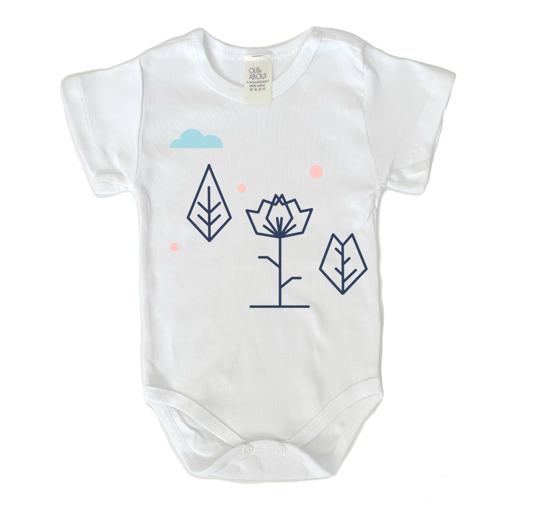 בגד גוף פרח גאומטרי בגד גוף פרח גאומטרי