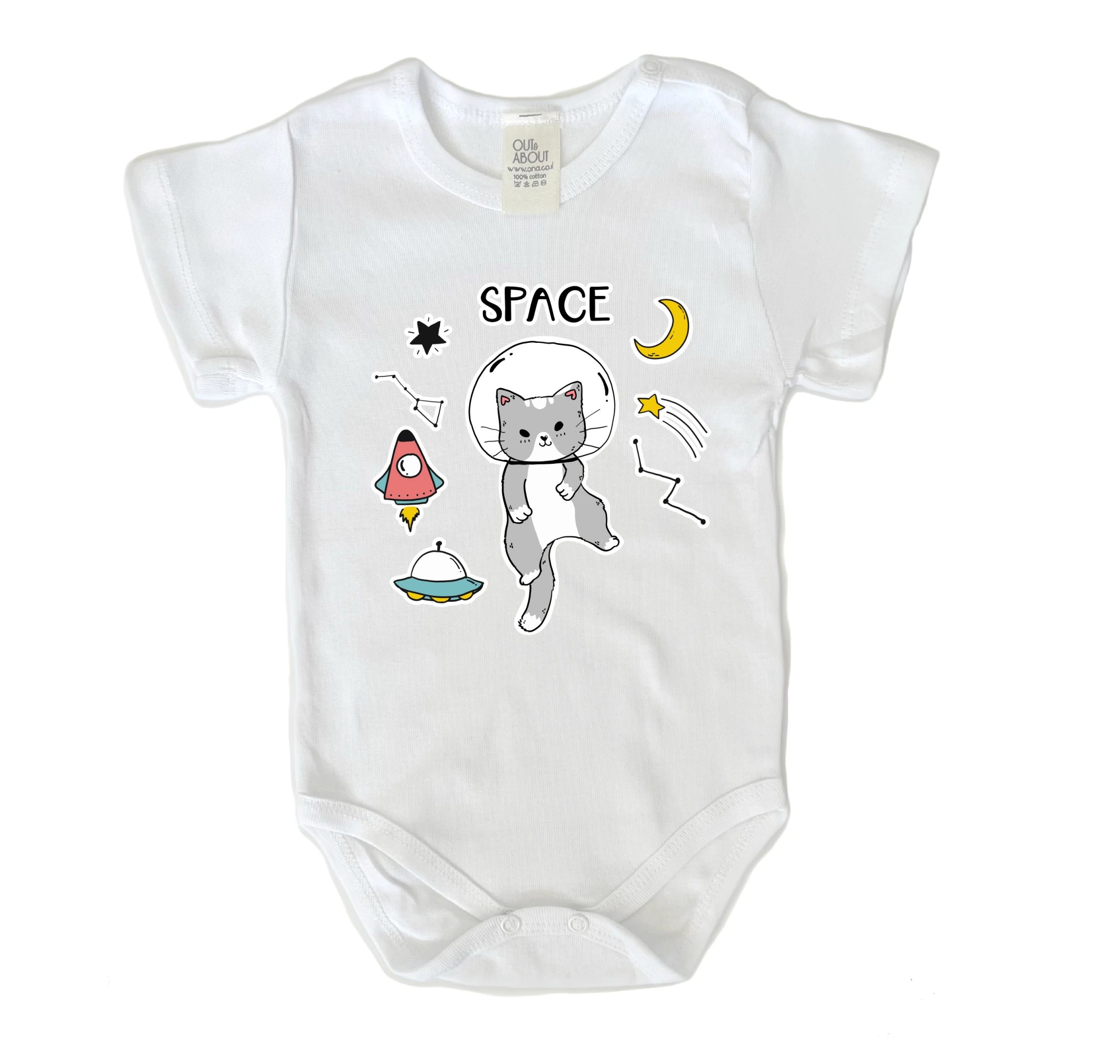 בגד גוף חתול בחלל בגד גוף חתול בחלל