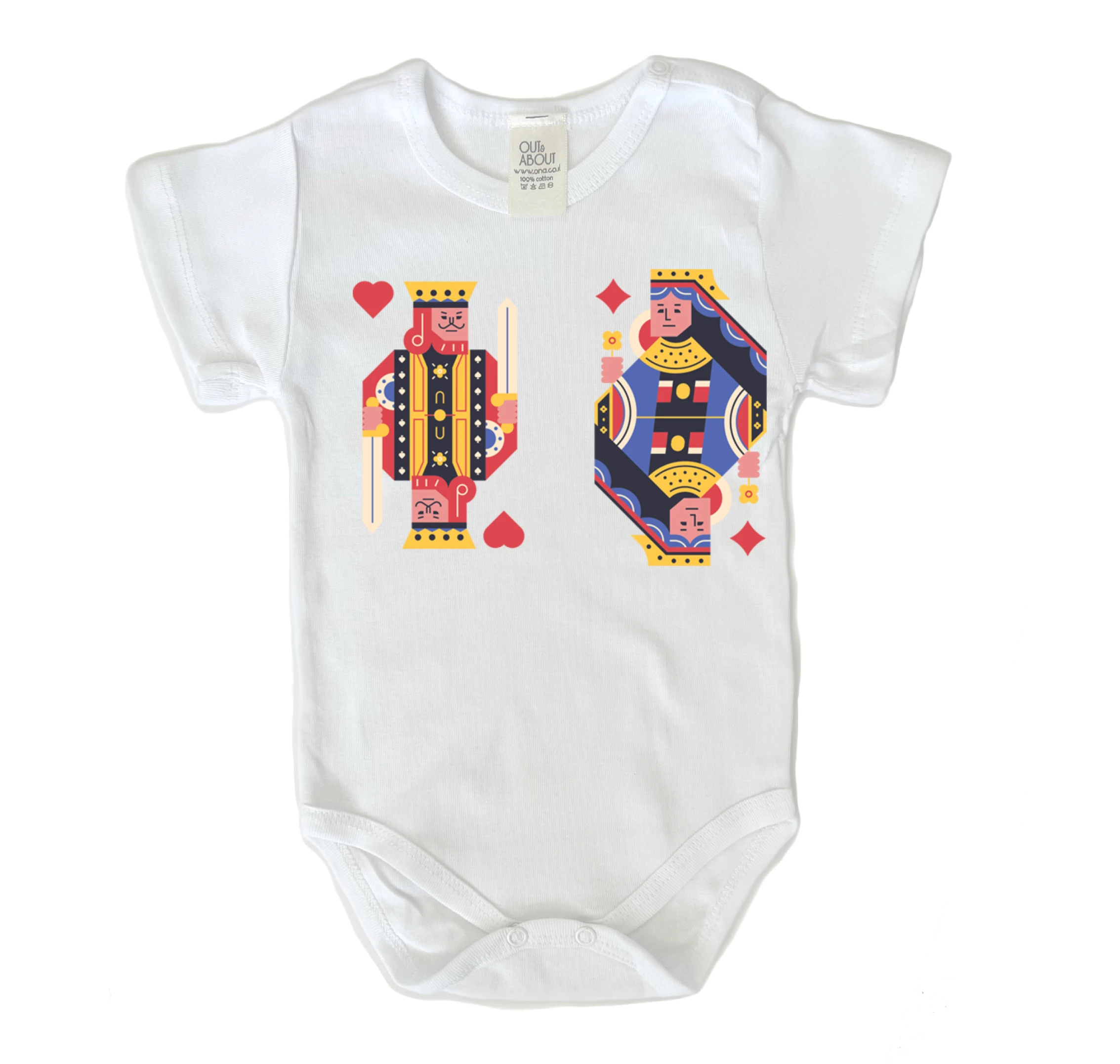 בגד גוף מלכה מלך בגד גוף מלכה מלך