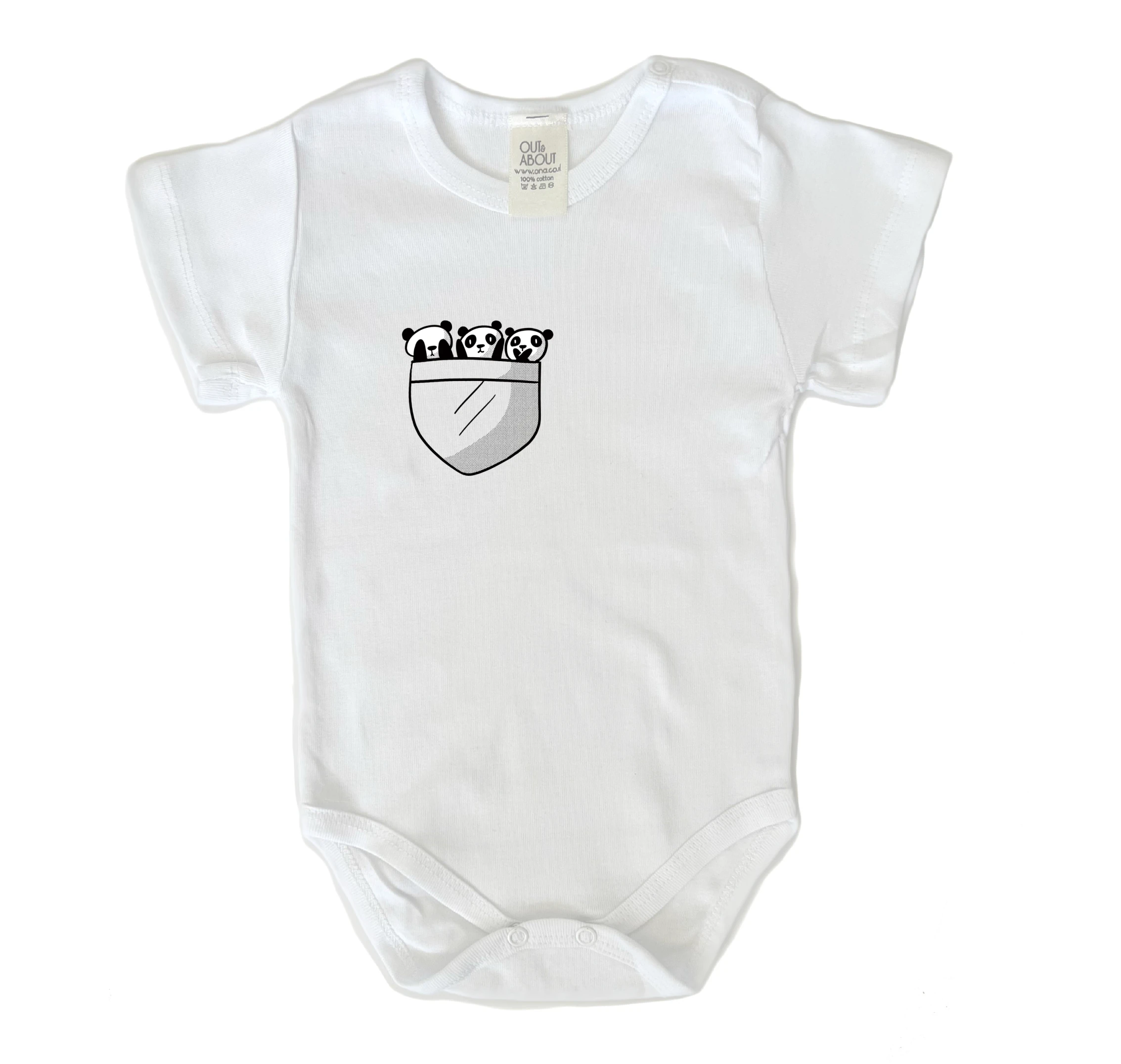 בגד גוף כיס פנדות בגד גוף כיס פנדות