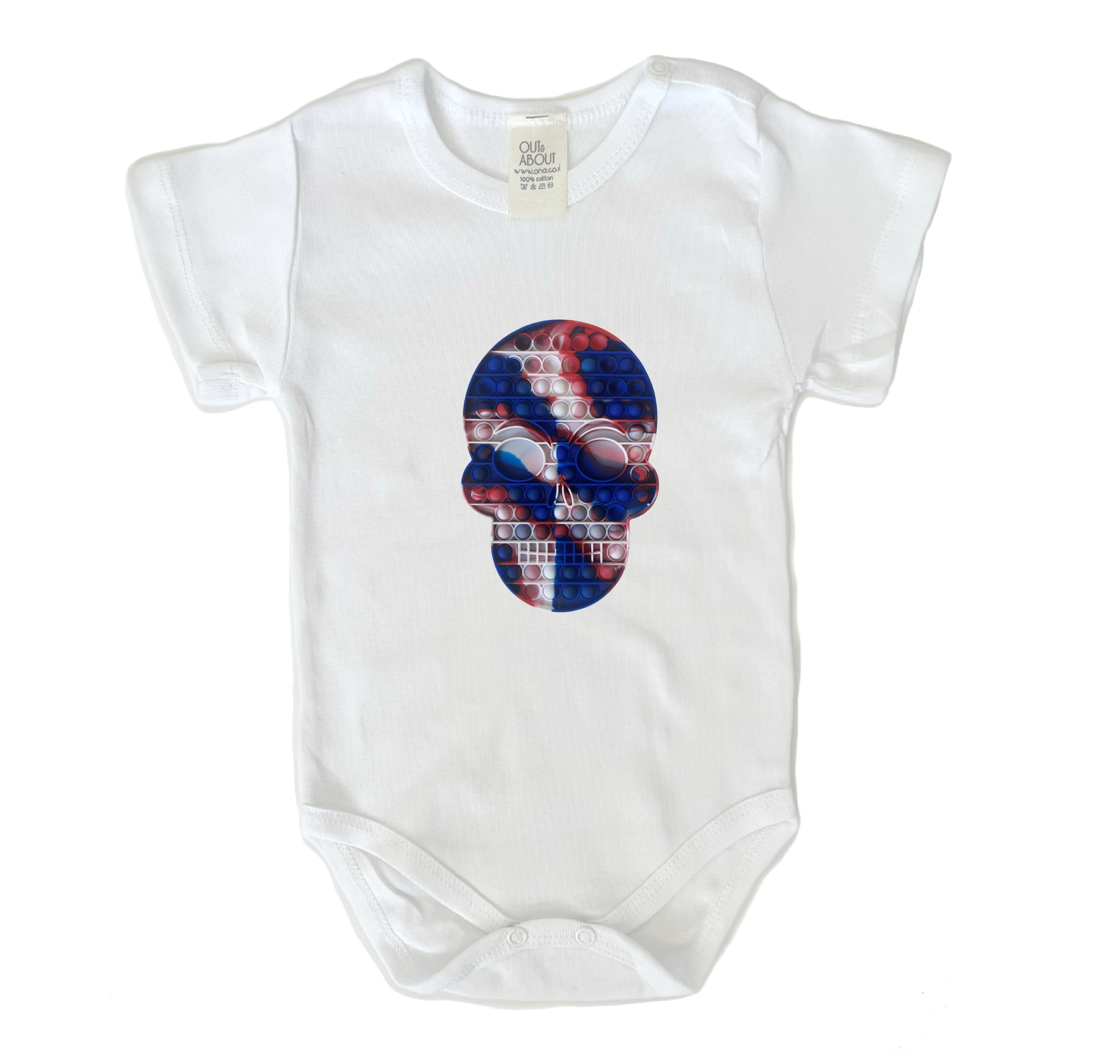 בגד גוף פופיט גולגולת בגד גוף פופיט גולגולת