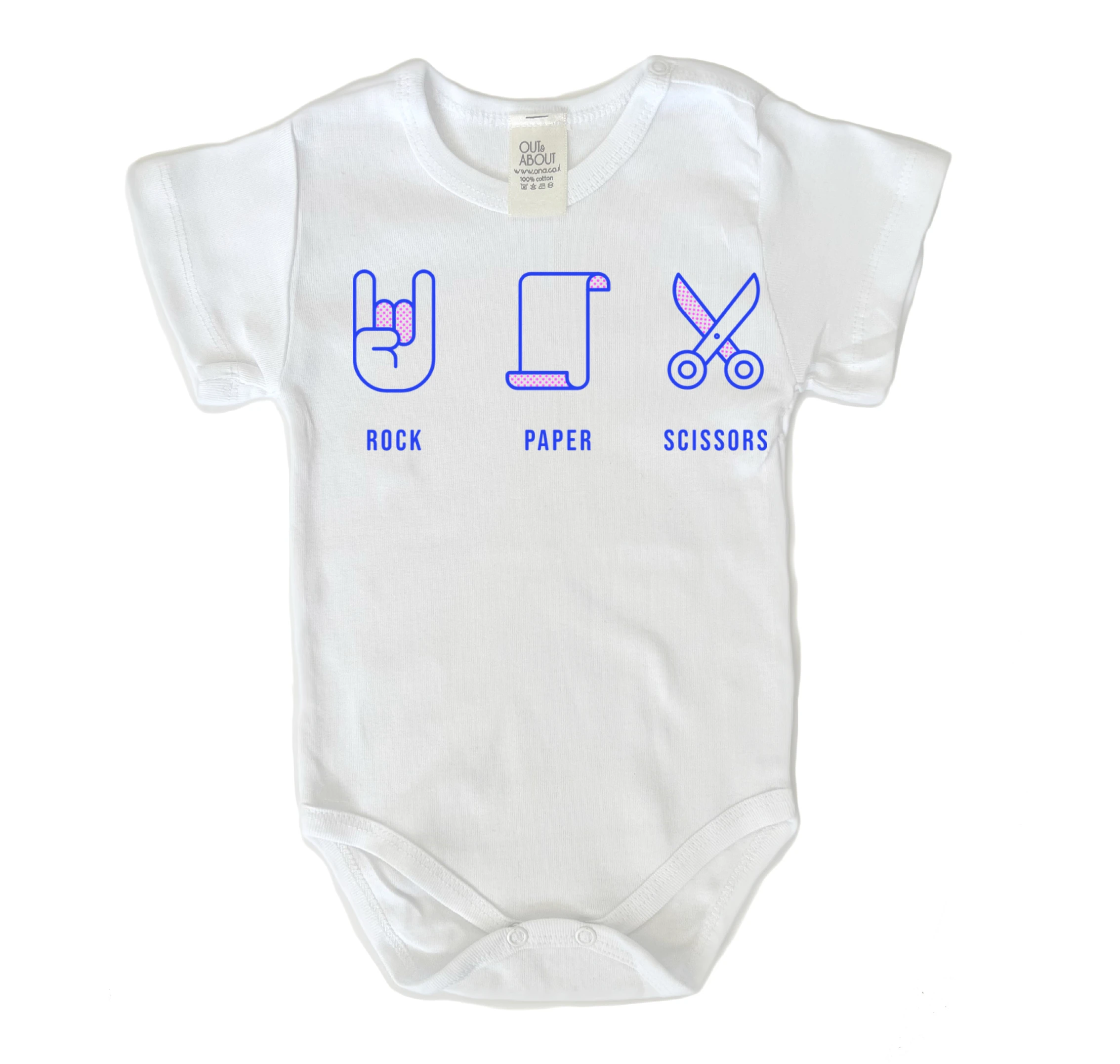 בגד גוף רוק נייר ומספריים בגד גוף רוק נייר ומספריים