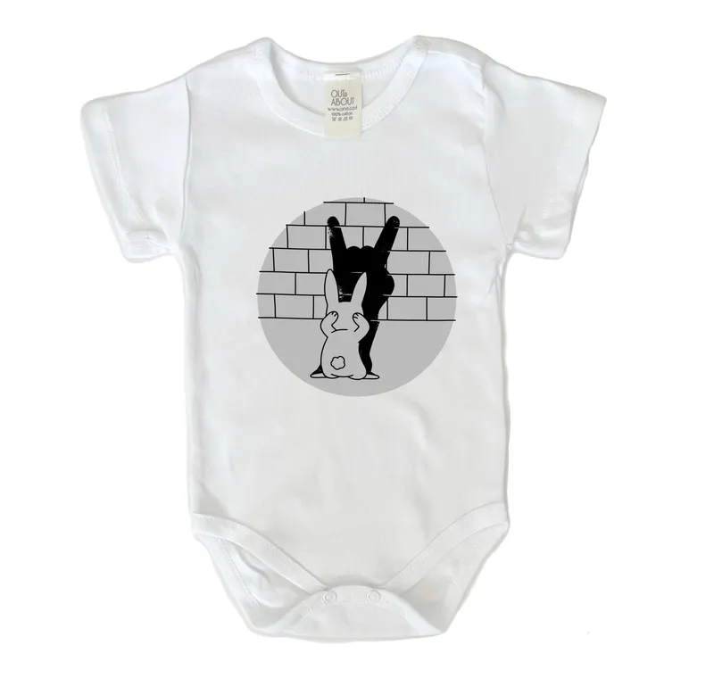 Rabbit silhouette bodysuit