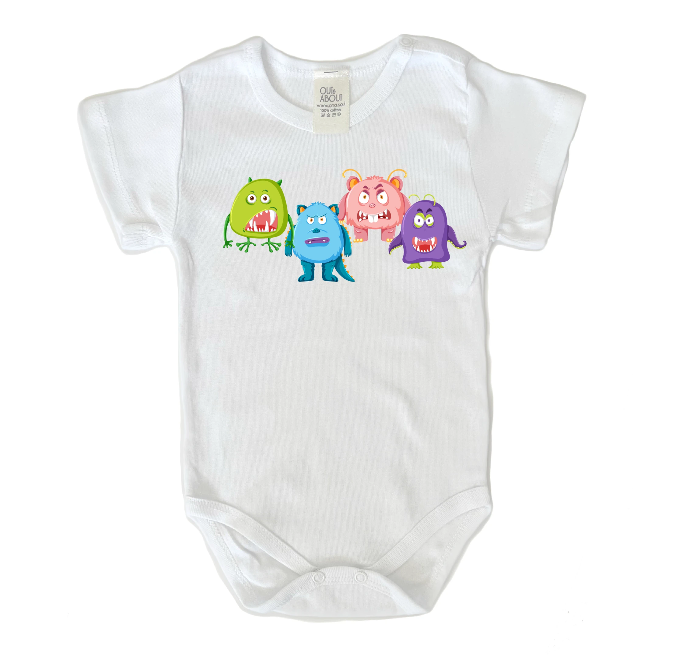 בגד גוף שכונת מפלצות בגד גוף שכונת מפלצות