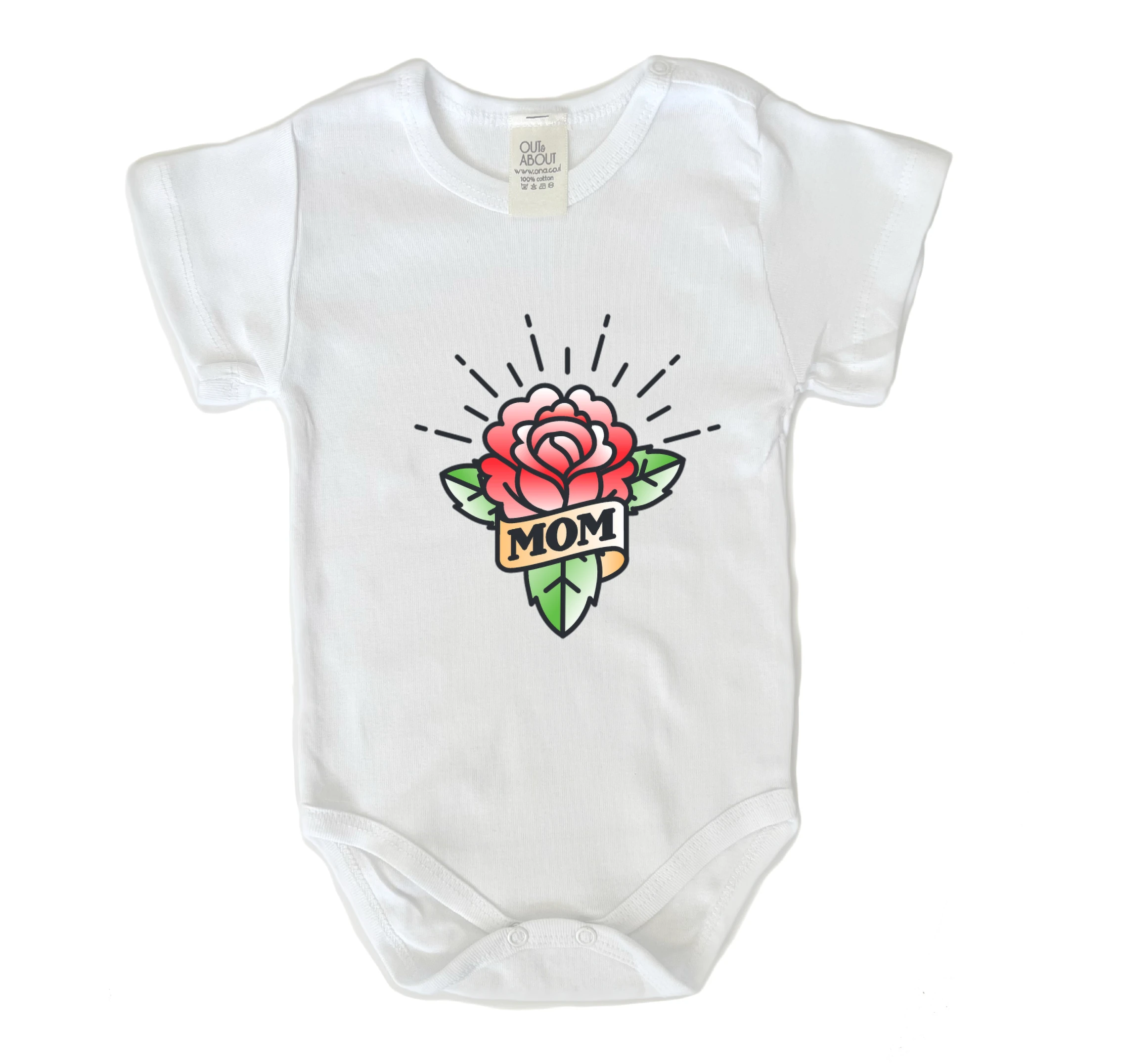 בגד גוף קעקוע אמא ורד בגד גוף קעקוע אמא ורד