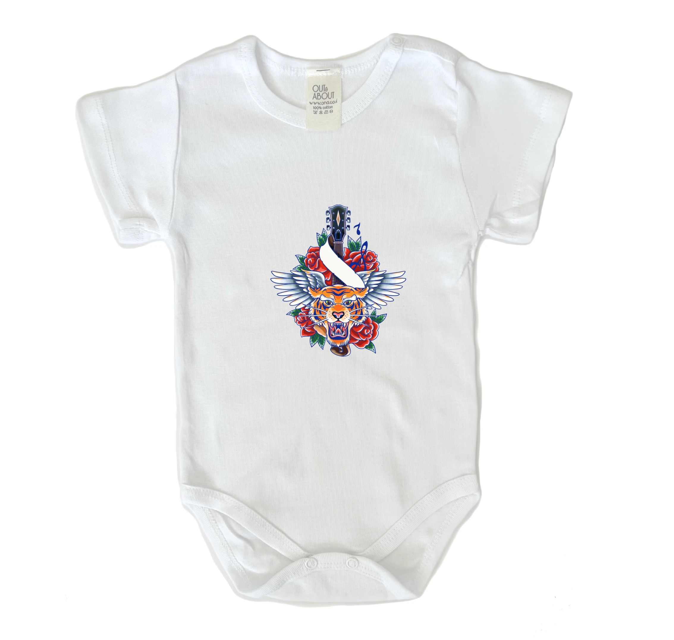 בגד גוף קעקוע טייגר