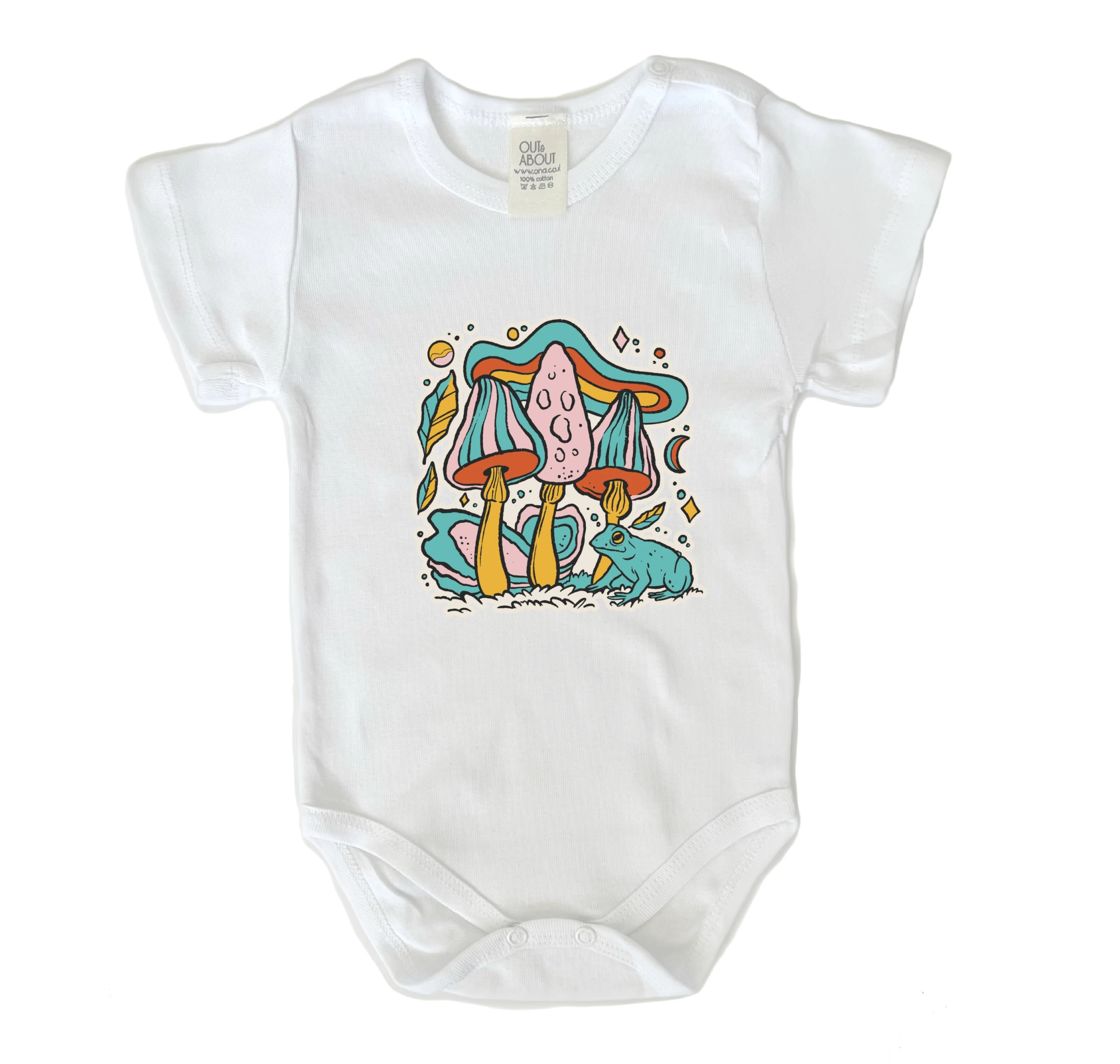 בגד גוף trippy mushroom