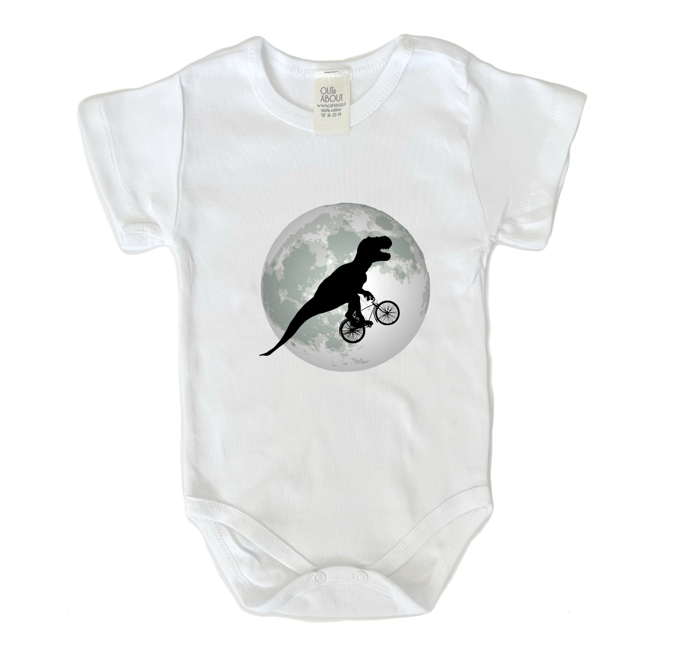 בגד גוף טי רקס בירח בגד גוף טי רקס בירח