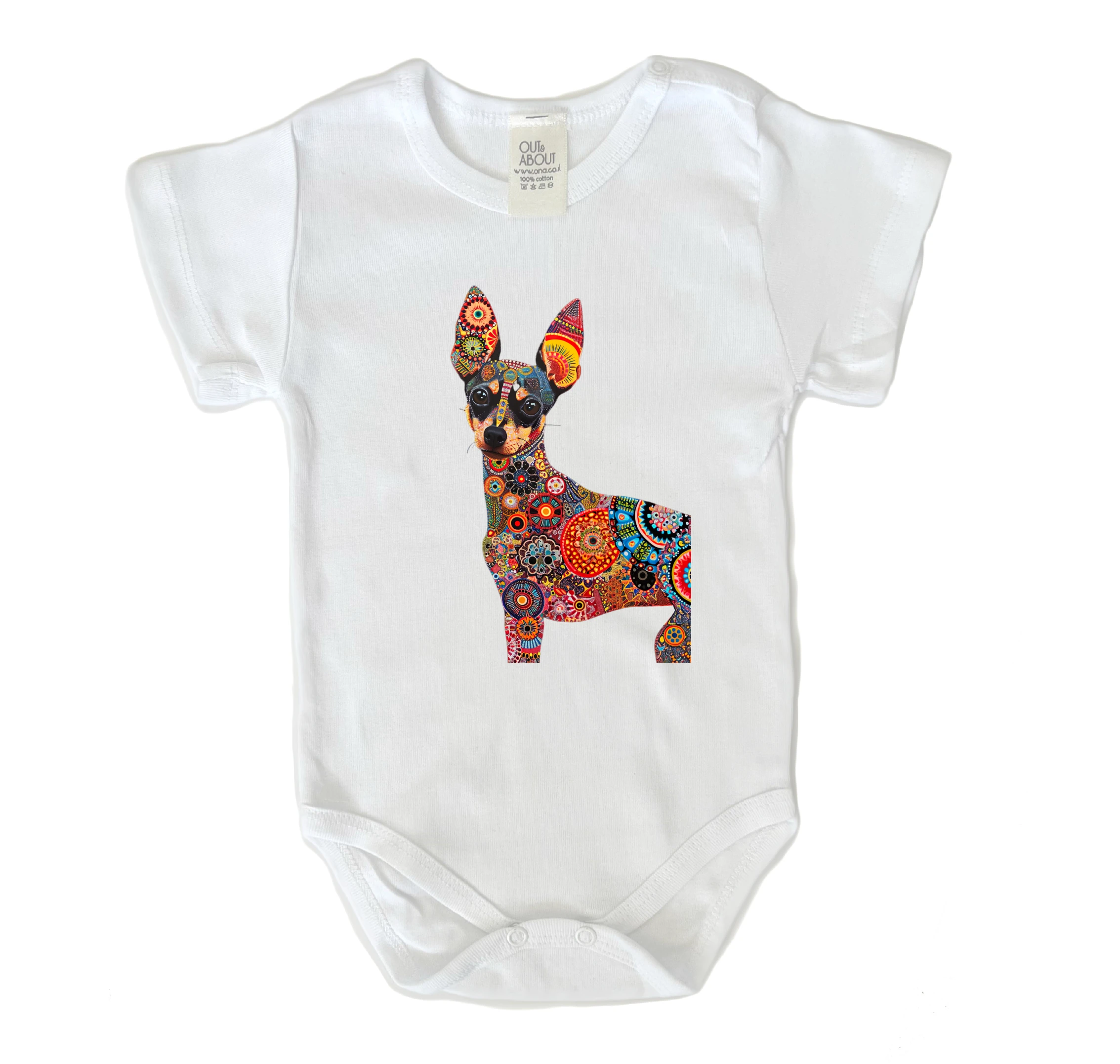 בגד גוף Triangulated dog 9 בגד גוף Triangulated dog 9