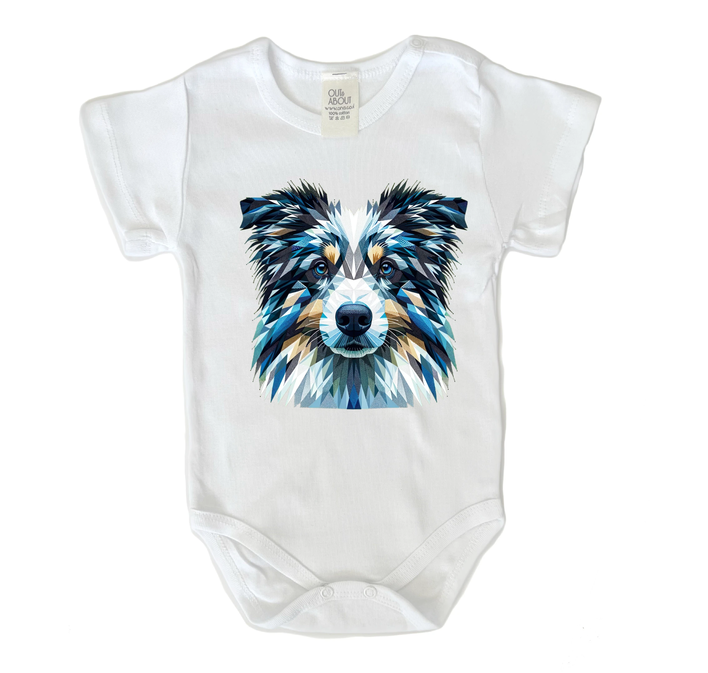 בגד גוף Triangulated dog 10 בגד גוף Triangulated dog 10