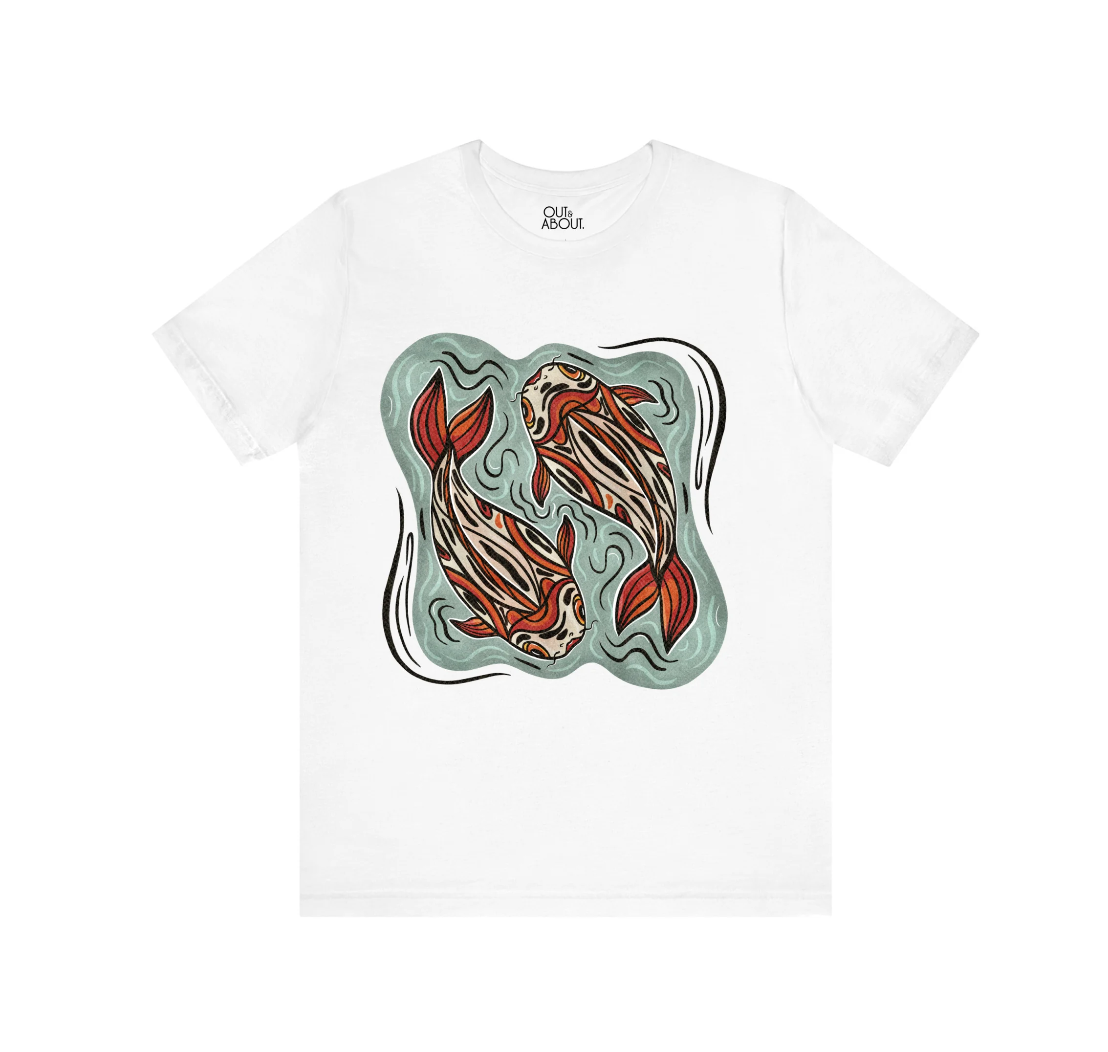 חולצה דגים יפנים חולצה דגים יפנים