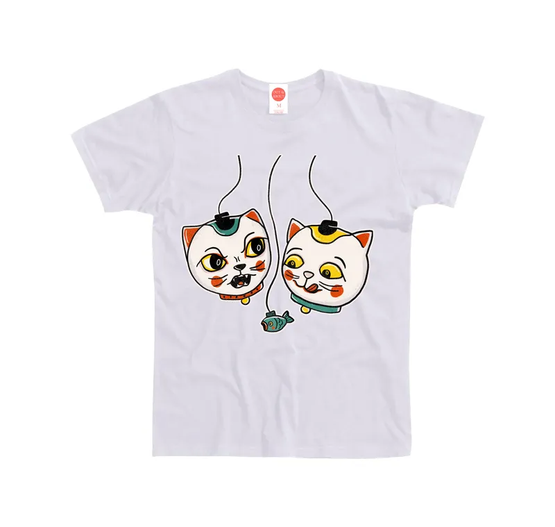 Basic tee dangle cats