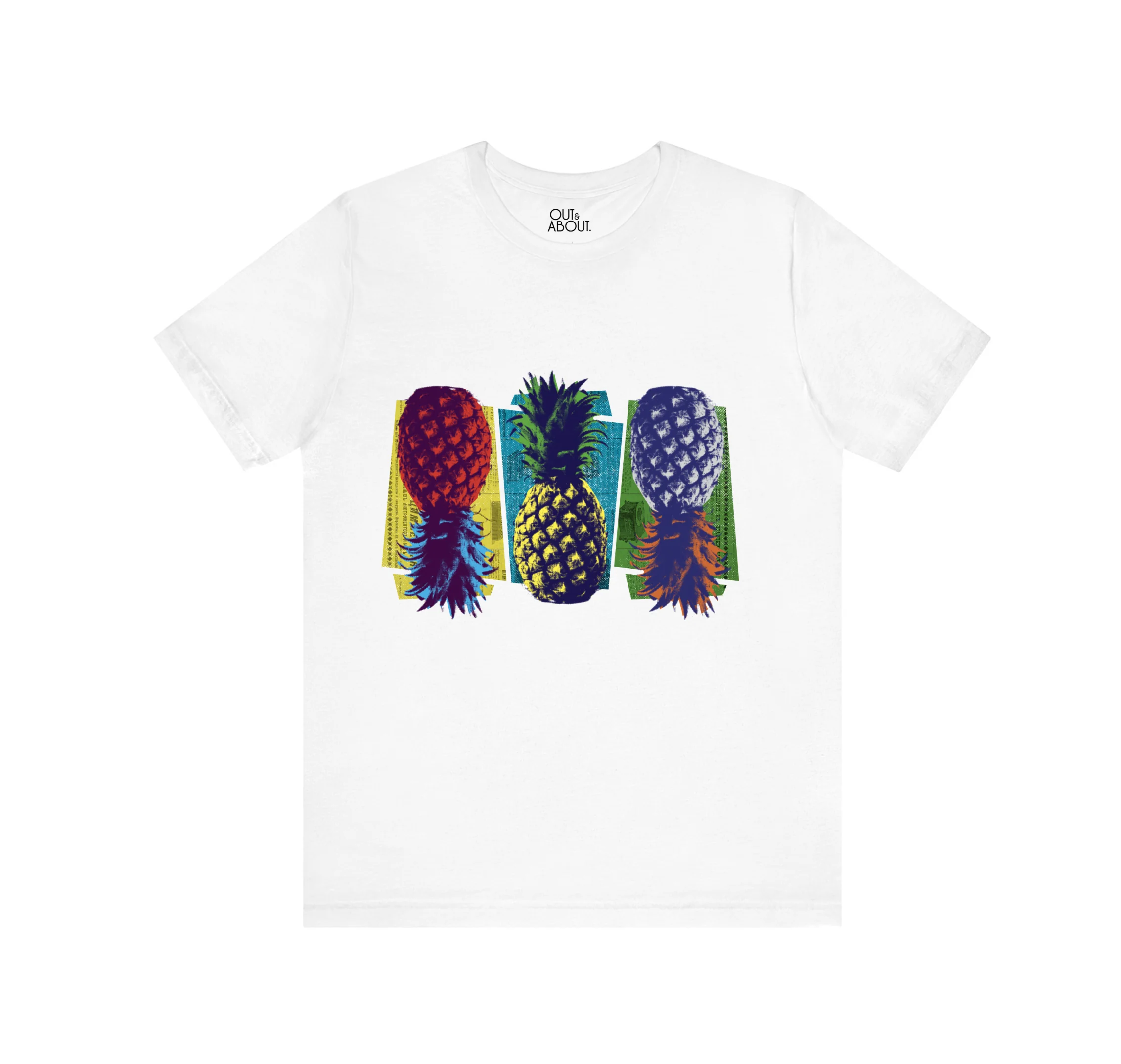 בייסיק טי Pop Art Pineapple בייסיק טי Pop Art Pineapple