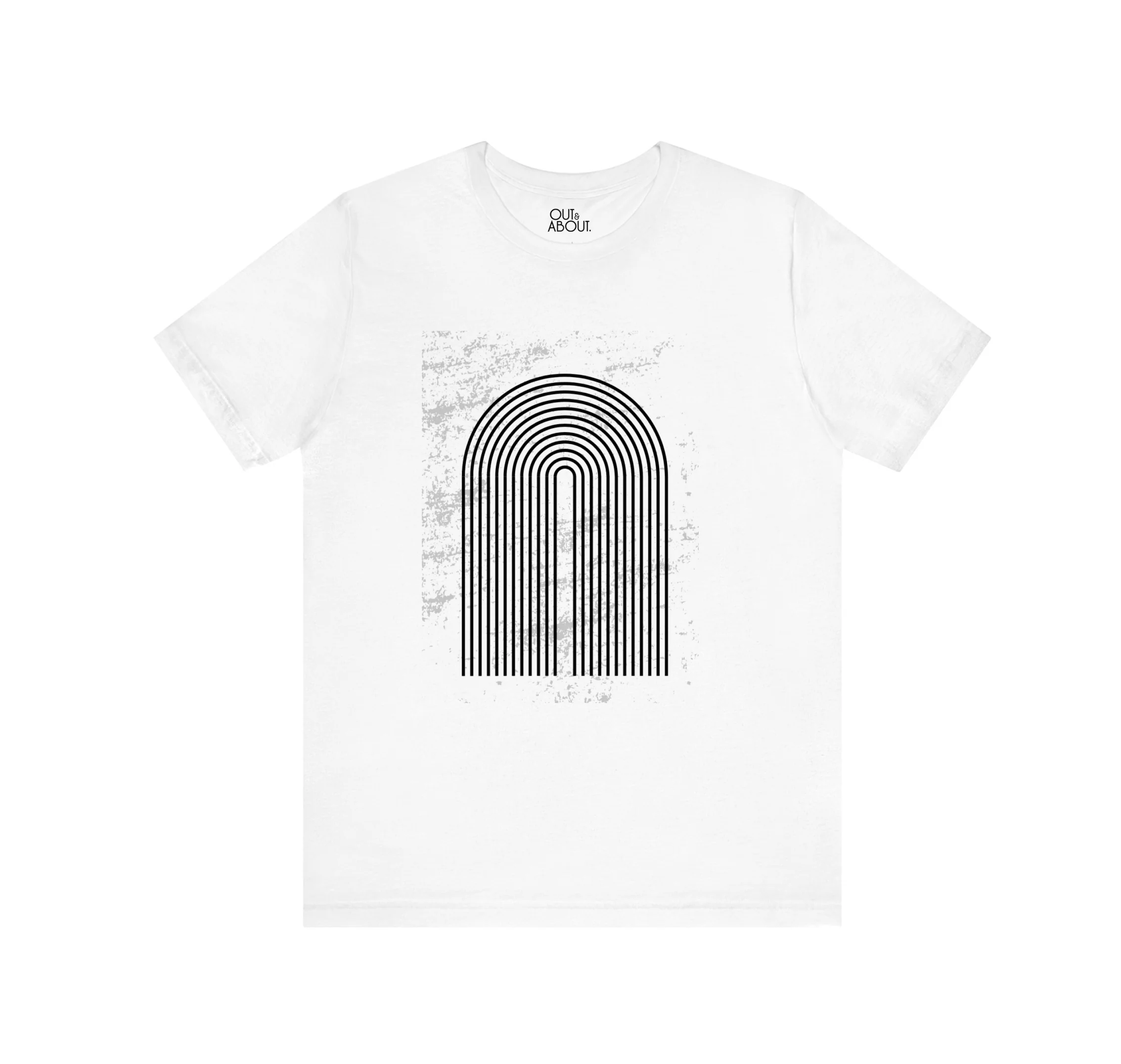 בייסיק טי קשת רטרו מונוכרום