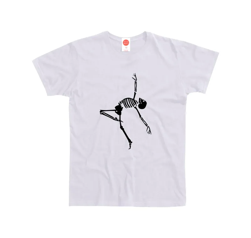 Basic T-shirt Dancing Skeleton