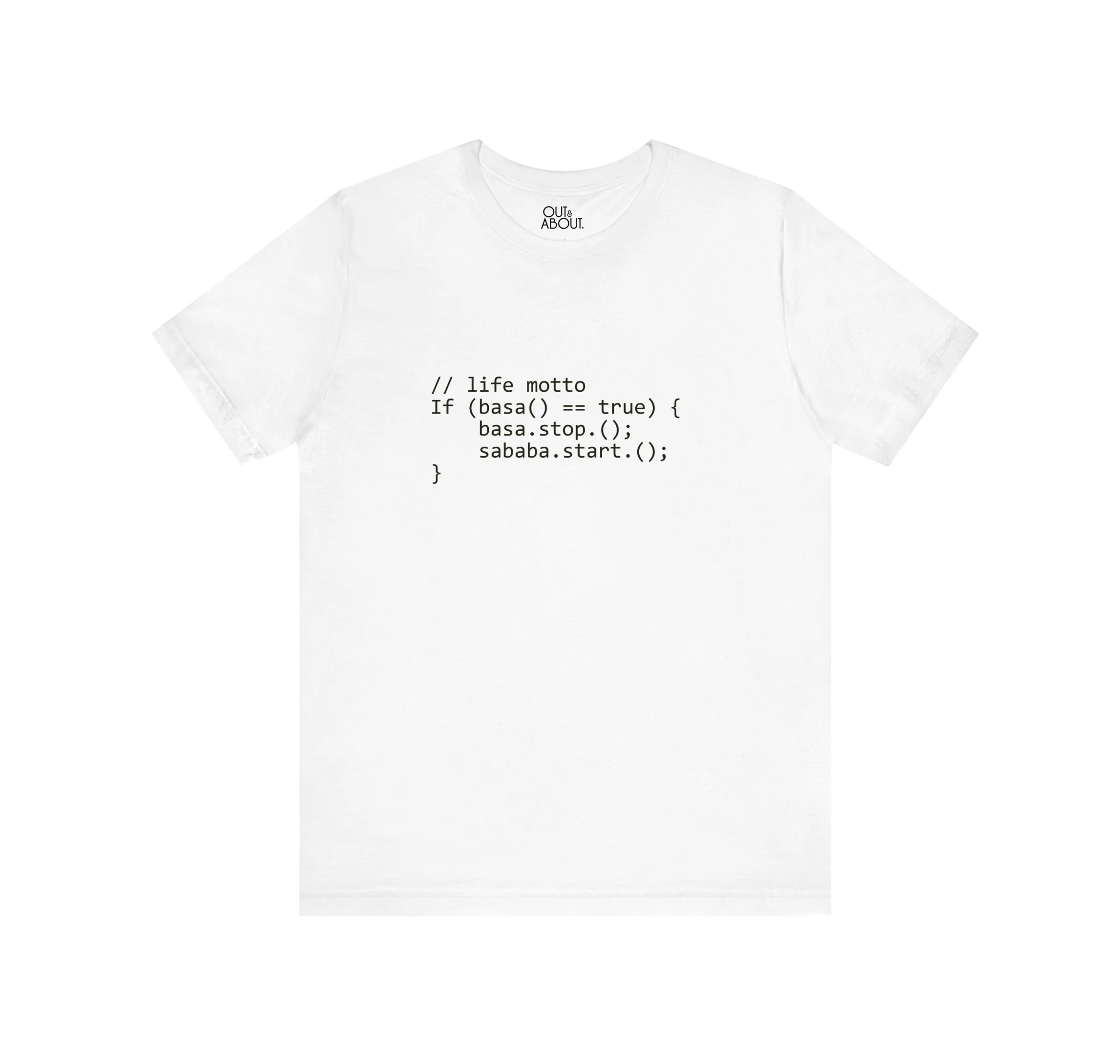 חולצה מוטו חיים: סבבה חולצה מוטו חיים: סבבה