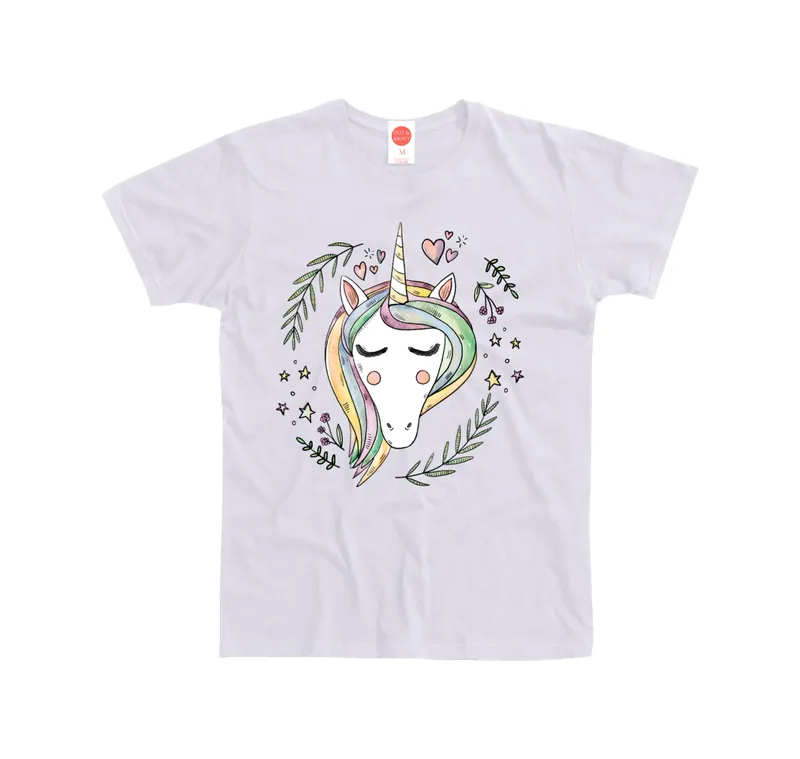 Basic T-shirt Unicorn Leaves