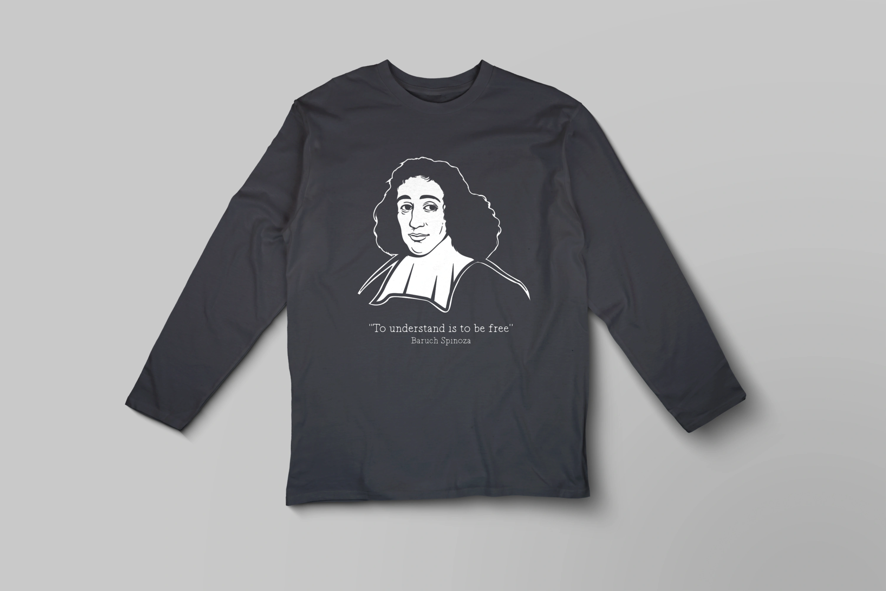תצוגה חלופית של חולצה ארוכה ברוך שפינוזה