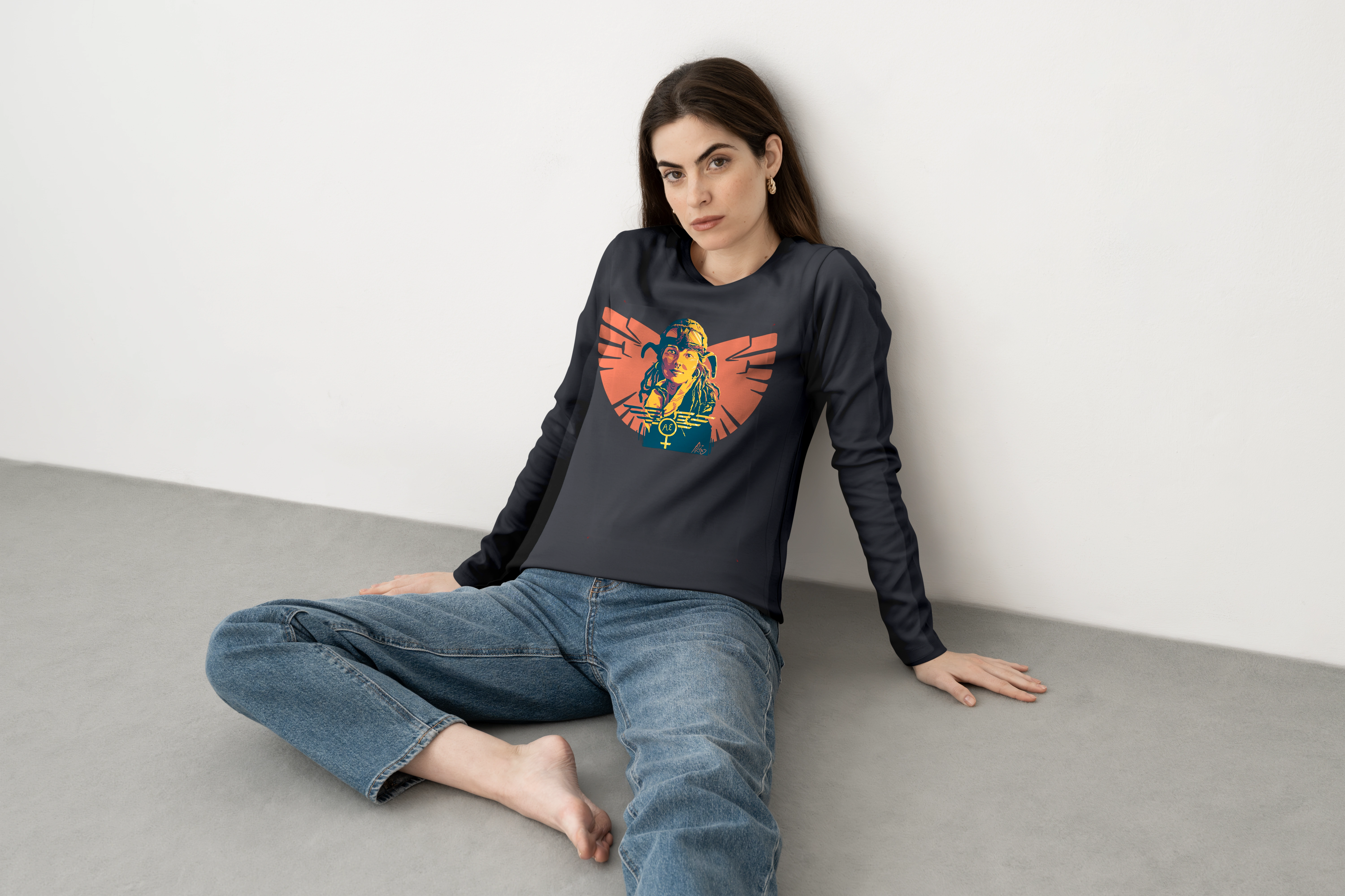 חולצה ארוכה Sistah Amelia Earhart