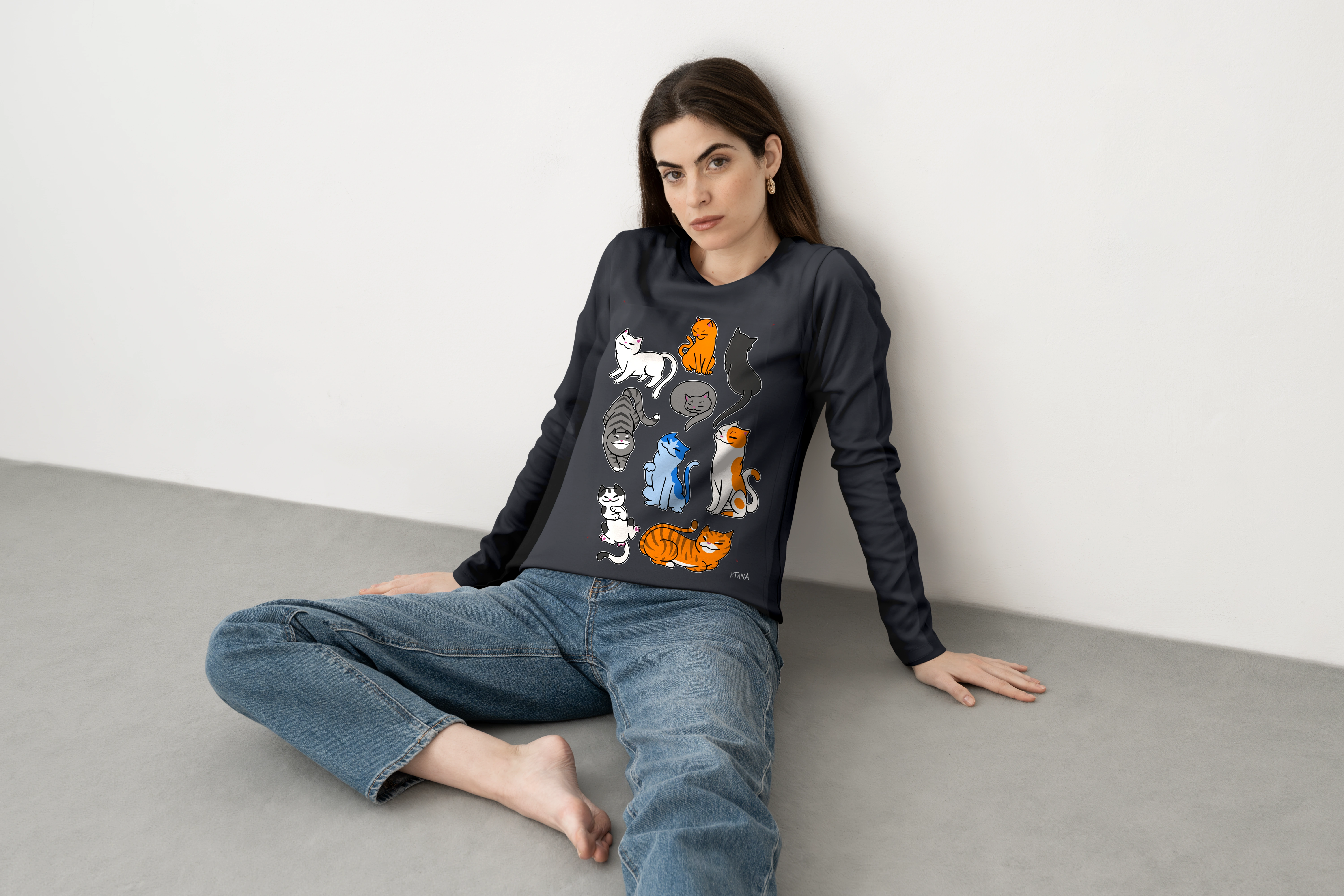 תצוגה חלופית של חולצה ארוכה A lot of cats