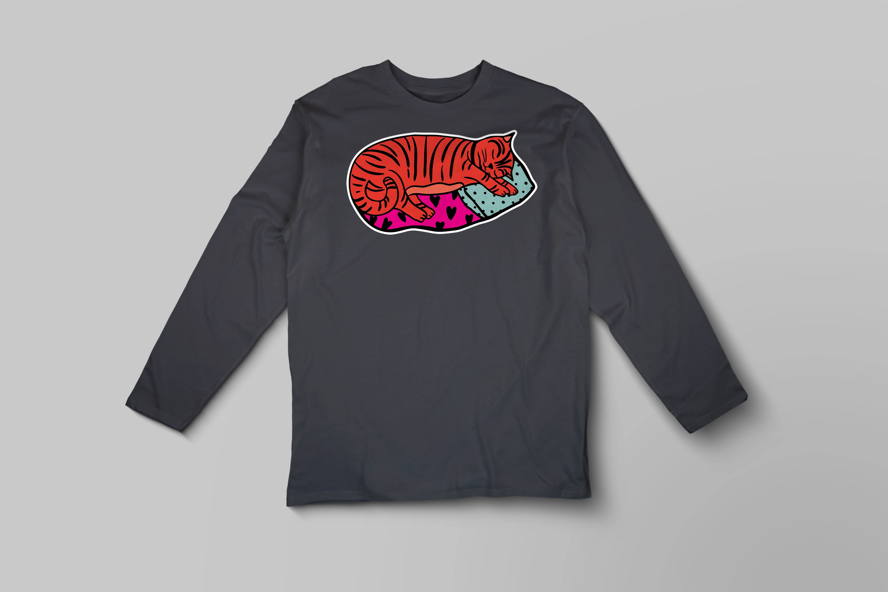 חולצה ארוכה sleepy cat 2