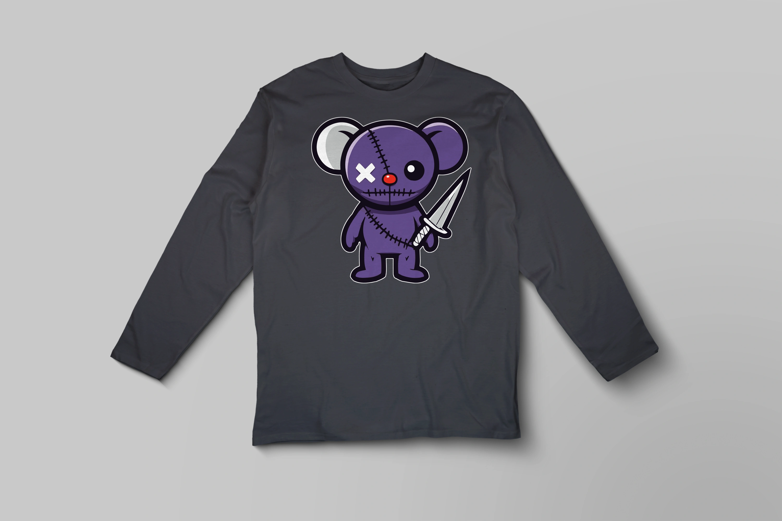 תצוגה חלופית של חולצה ארוכה דובי תפרים