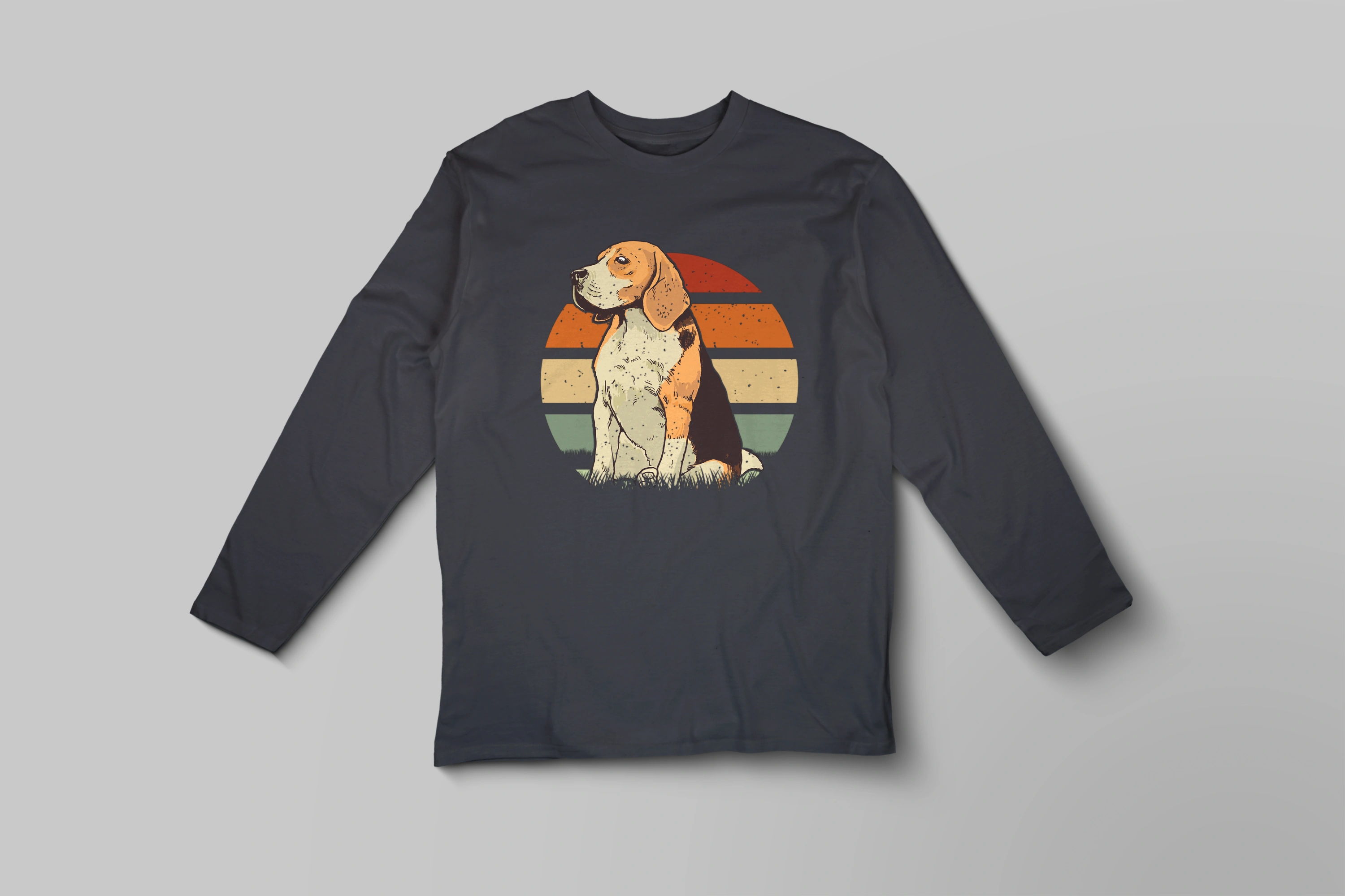 תצוגה חלופית של חולצה ארוכה כלב ביגל