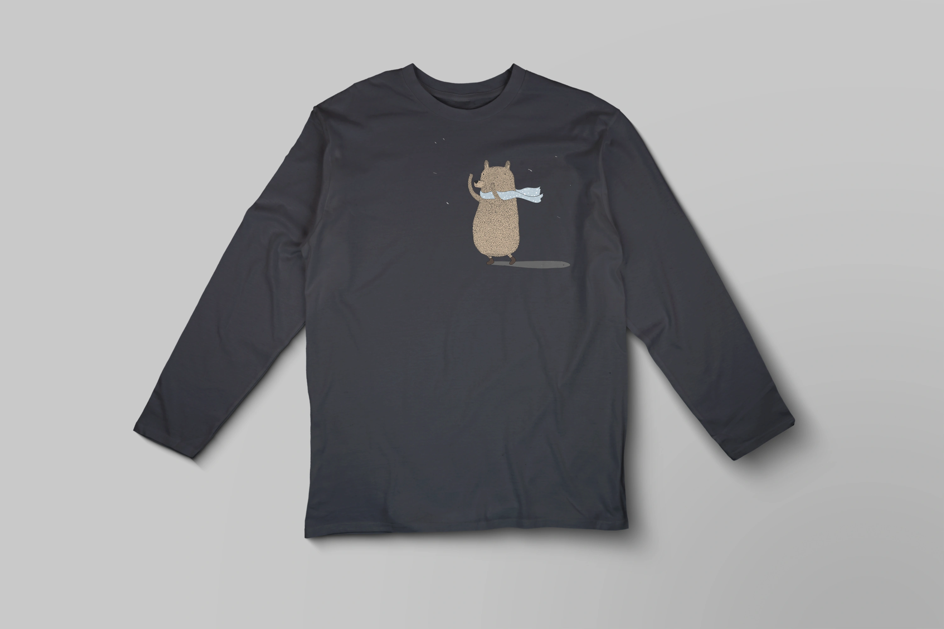 חולצה ארוכה דב בגשם