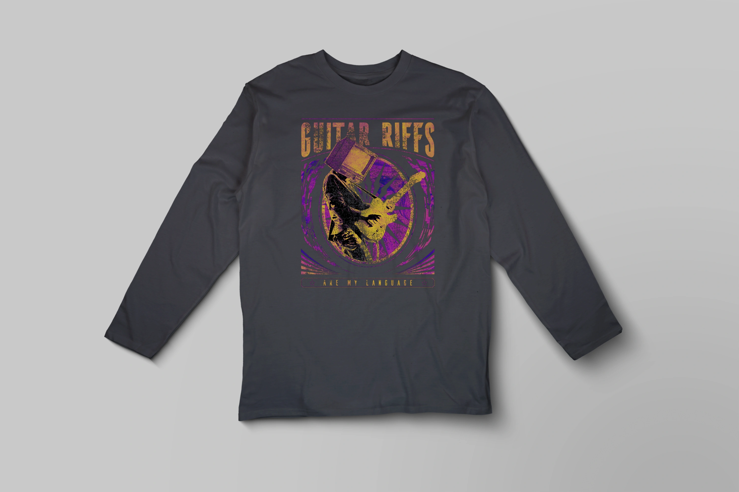 חולצה ארוכה גיטארה אקורדים