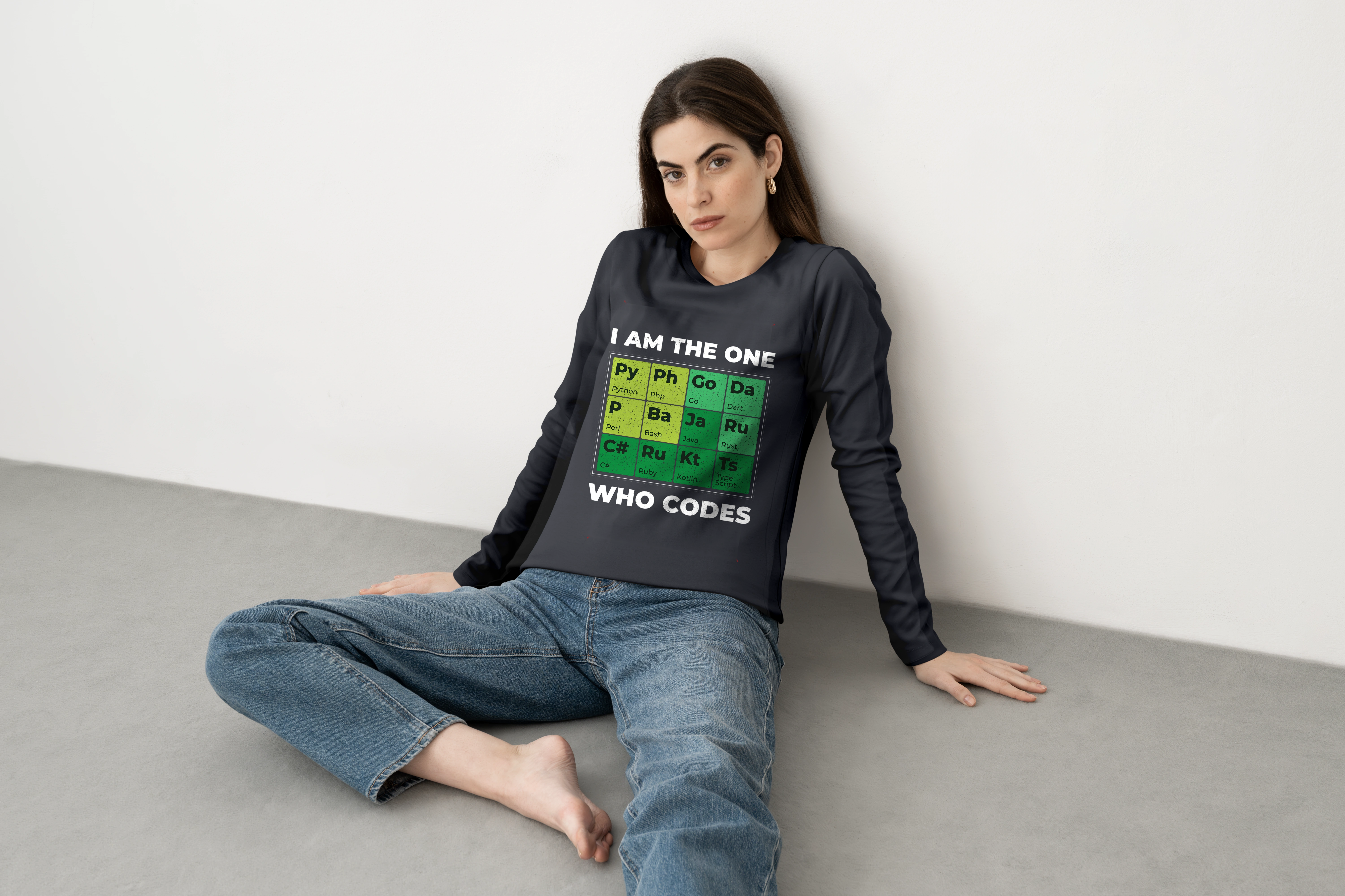 תצוגה חלופית של חולצה ארוכה אני המקודד