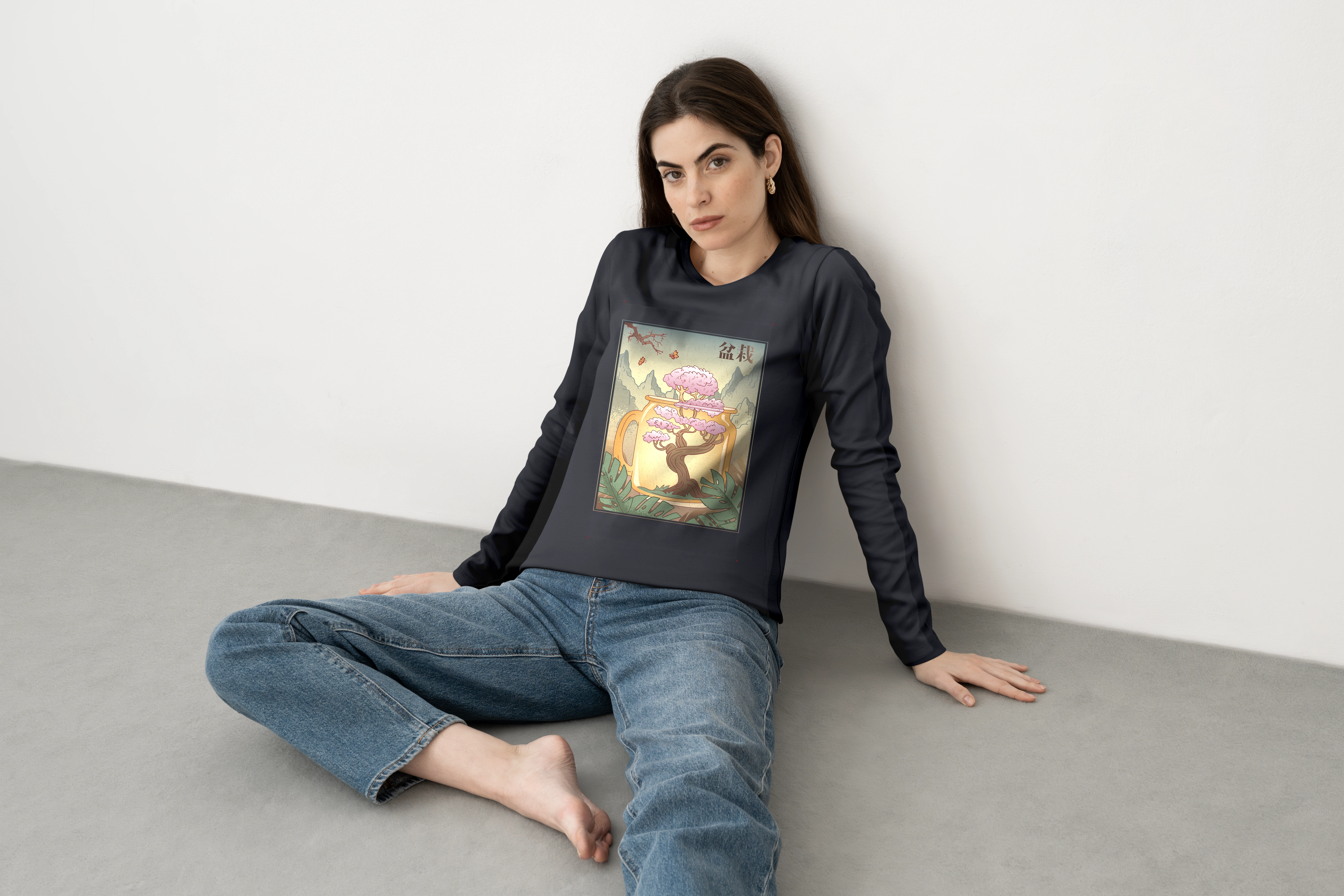 תצוגה חלופית של חולצה ארוכה בונסאי