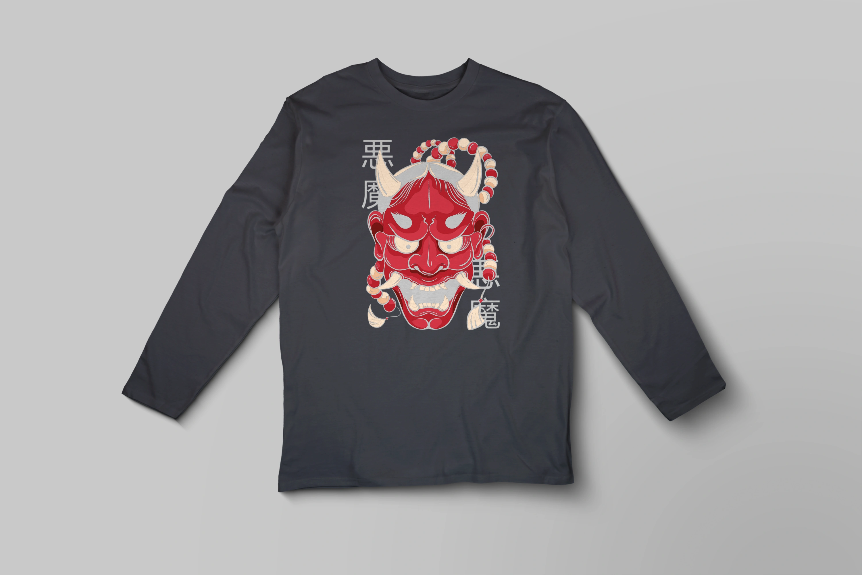 חולצה ארוכה מסכה יפנית