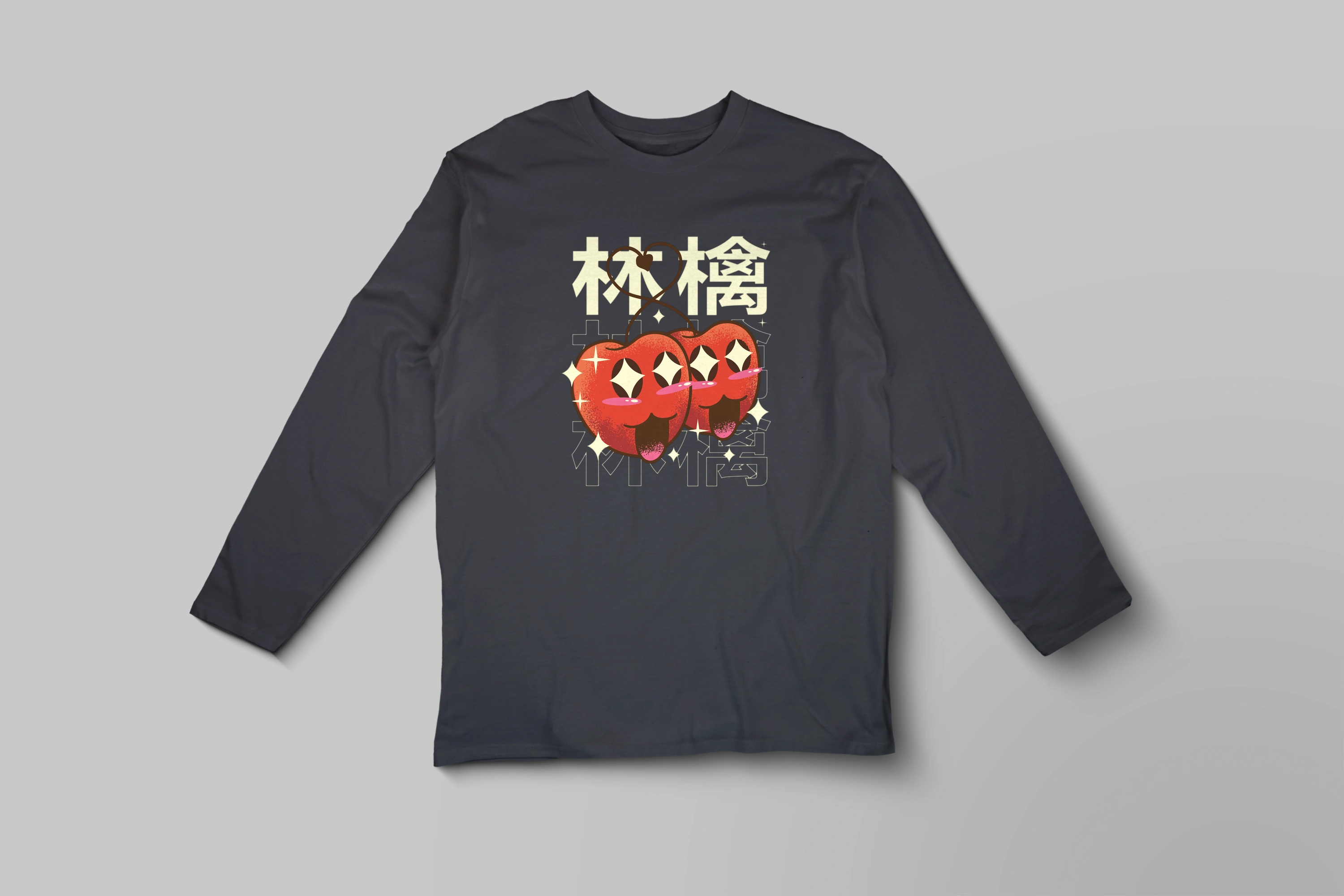 תצוגה חלופית של חולצה ארוכה דובדבנים מאוהבים